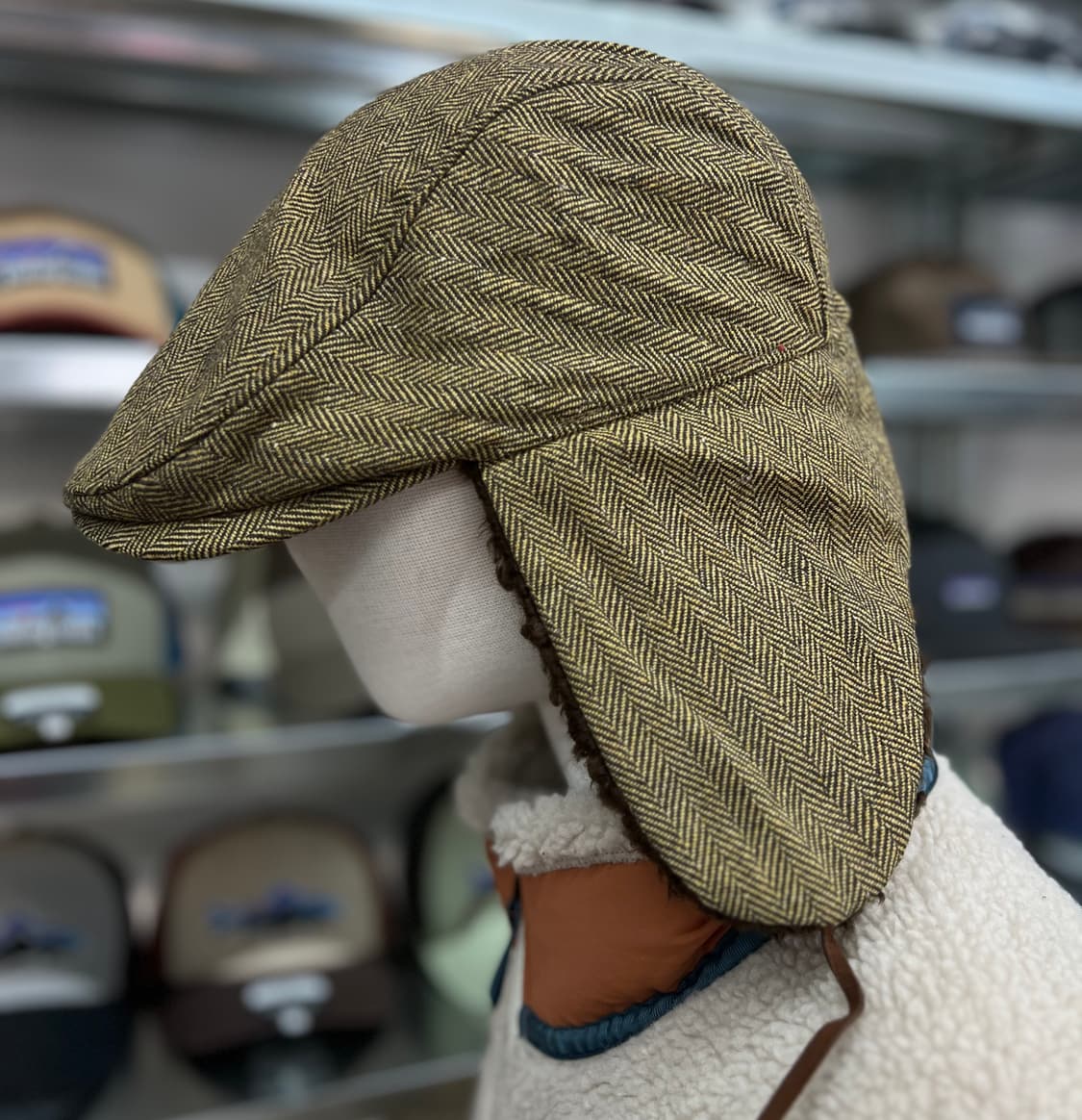 클래식 귀도리캡  옐로우브라운 상품이미지1