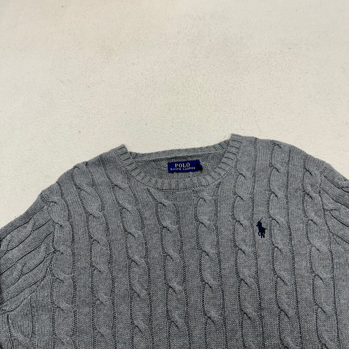 Polo Grey Cable Knit 상품이미지5