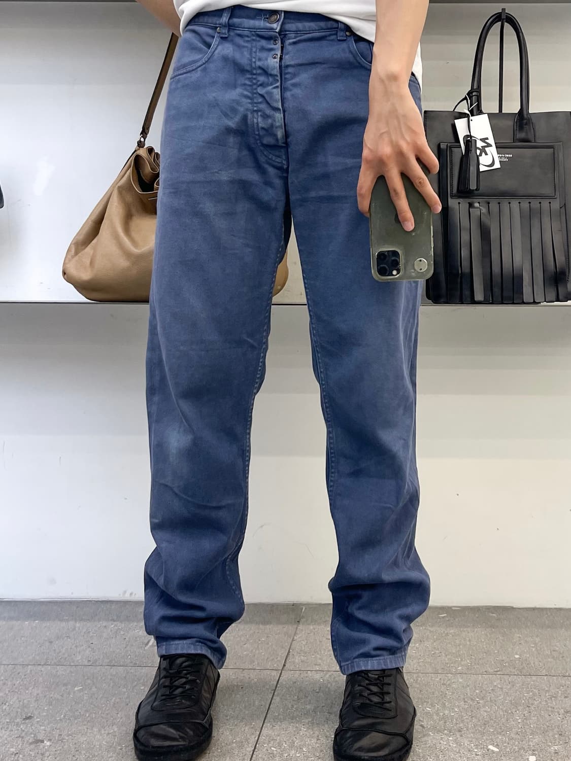 메종 마르지엘라 13fw 백 스티치  데님 진  상품이미지2