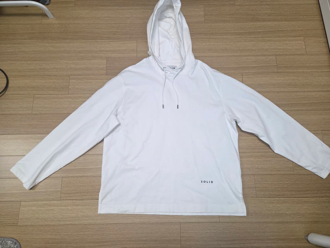 솔리드 옴므 슬리브 후드 티셔츠 상품이미지2