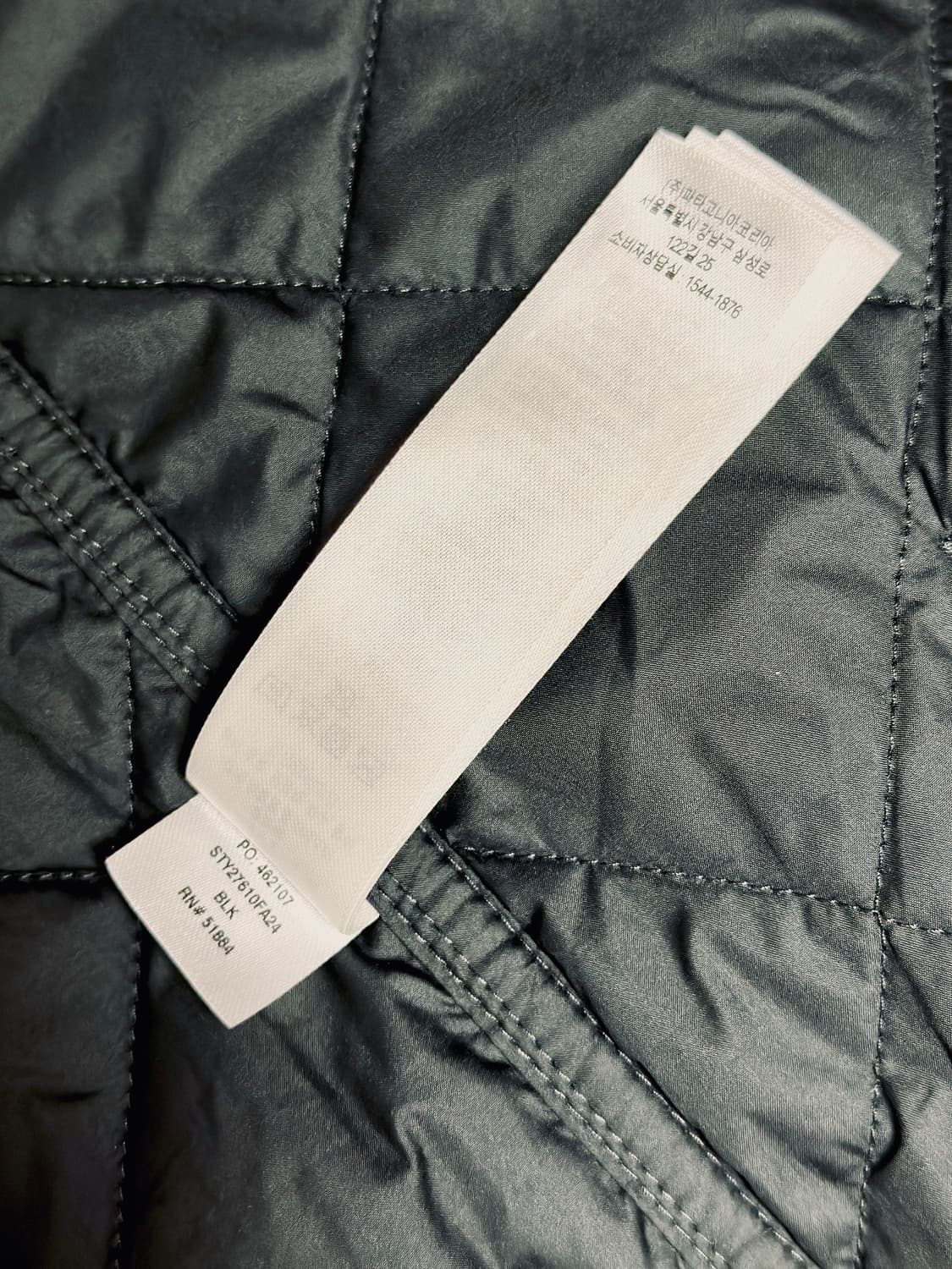 파타고니아 다이아몬드 퀼티드 봄버 후디 블랙 M 상품이미지5