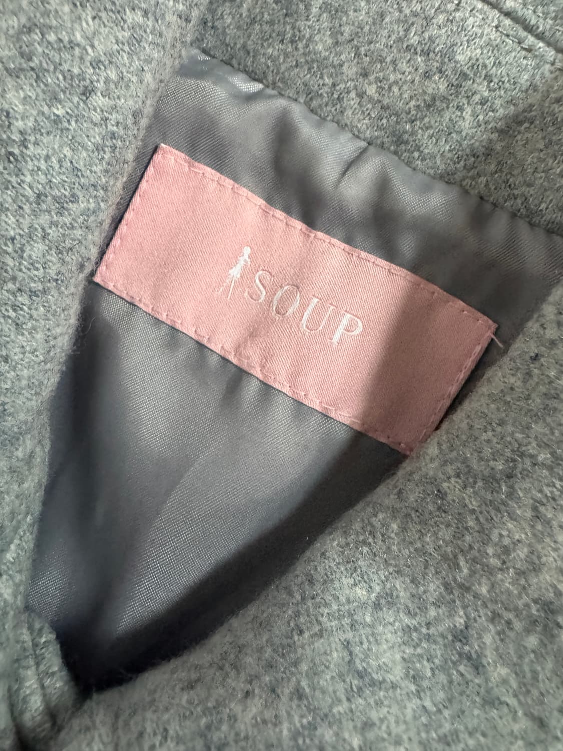 여성 SOUP 숲 투 포켓 하프 코트 자켓 55 상품이미지3