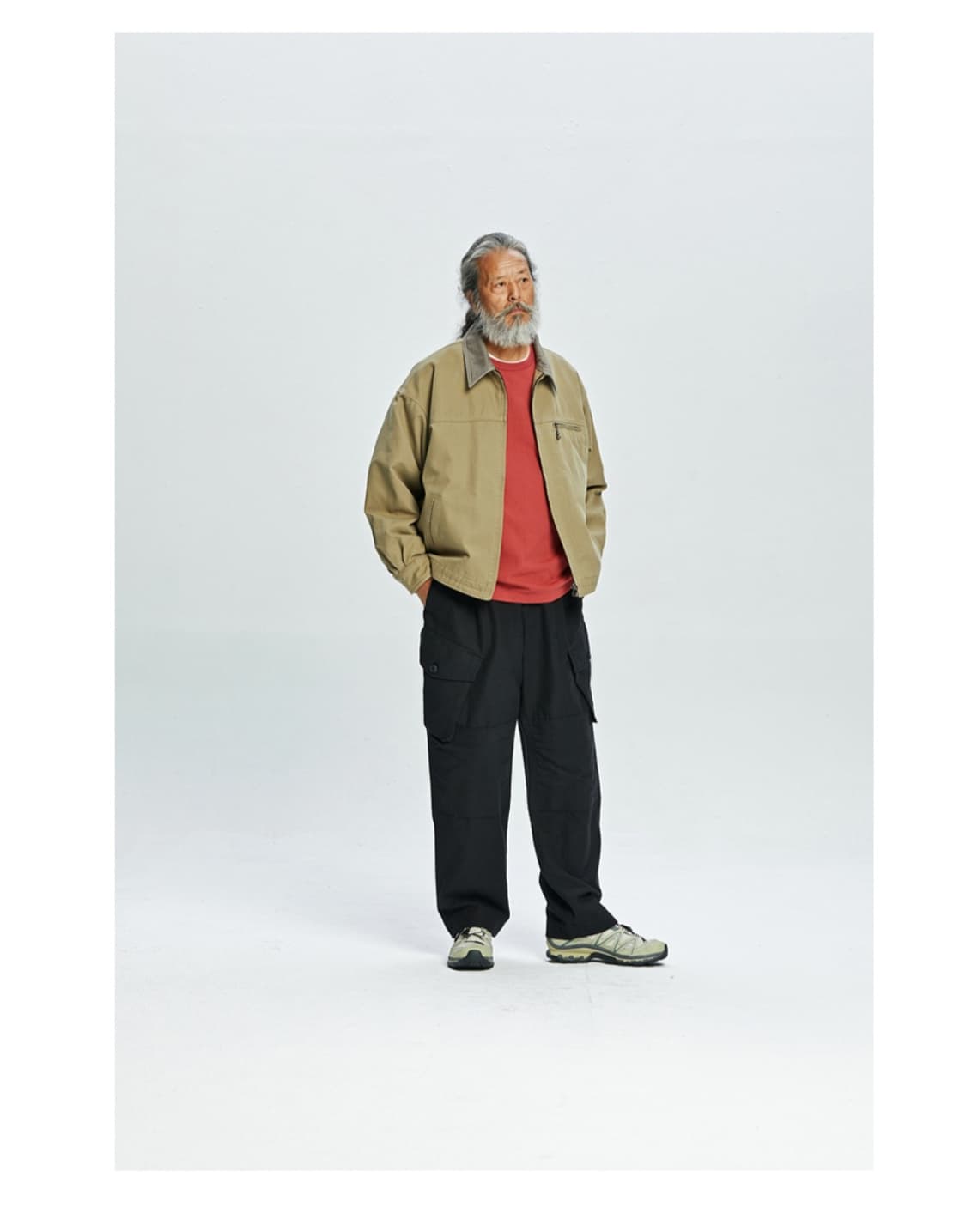 프리즘웍스 정글 클로스 디스트로이드 자켓 (카키 베이지) XL 사이즈 상품이미지6