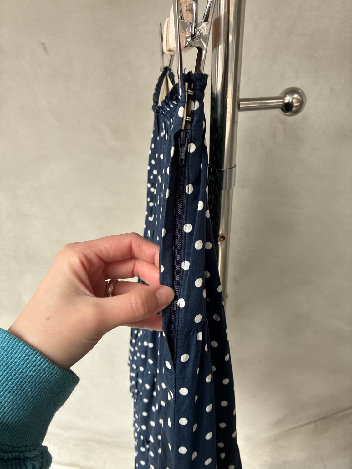 꼼데가르송 도트 플리츠 스커트 상품이미지6