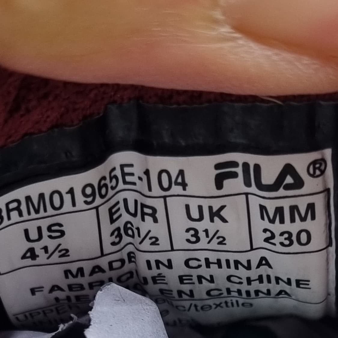 휠라 버블 YR 아동운동화230 상품이미지6