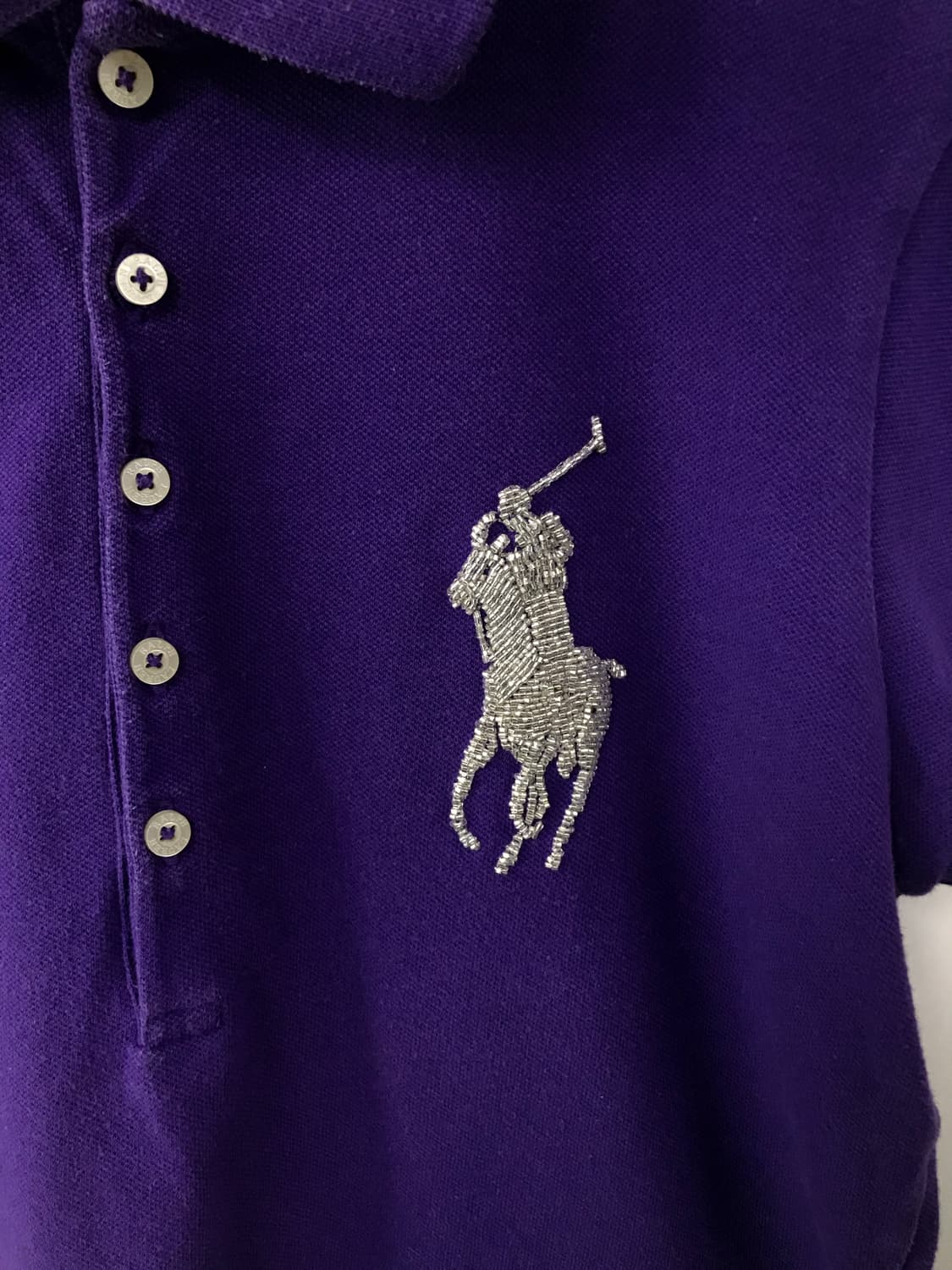 폴로 랄프로렌 빅포니 퍼플 반팔 pk 피케 티셔츠 상품이미지3