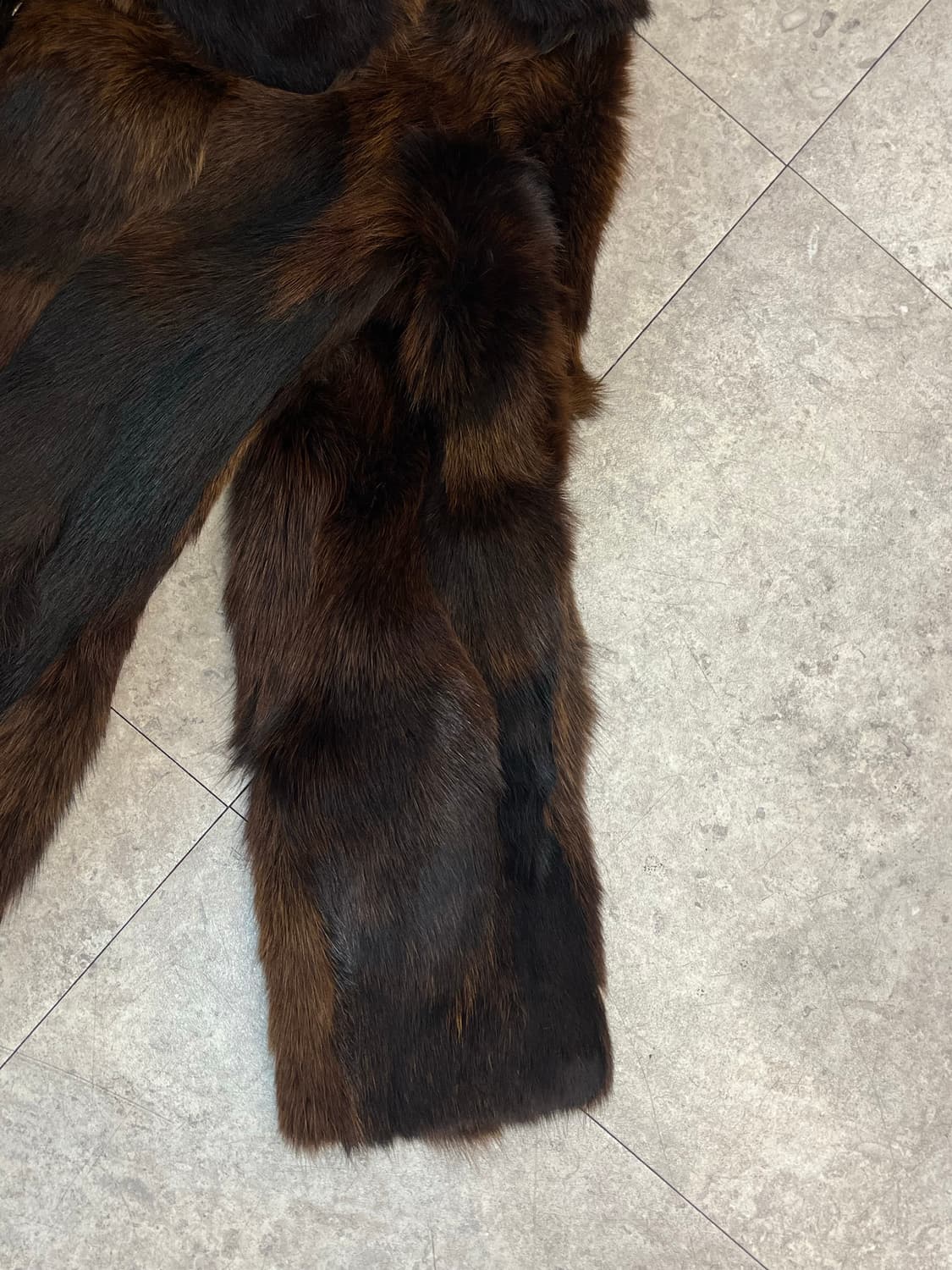 빈티지 페이크 퍼 자켓 브라운 42 #csz2647 상품이미지6