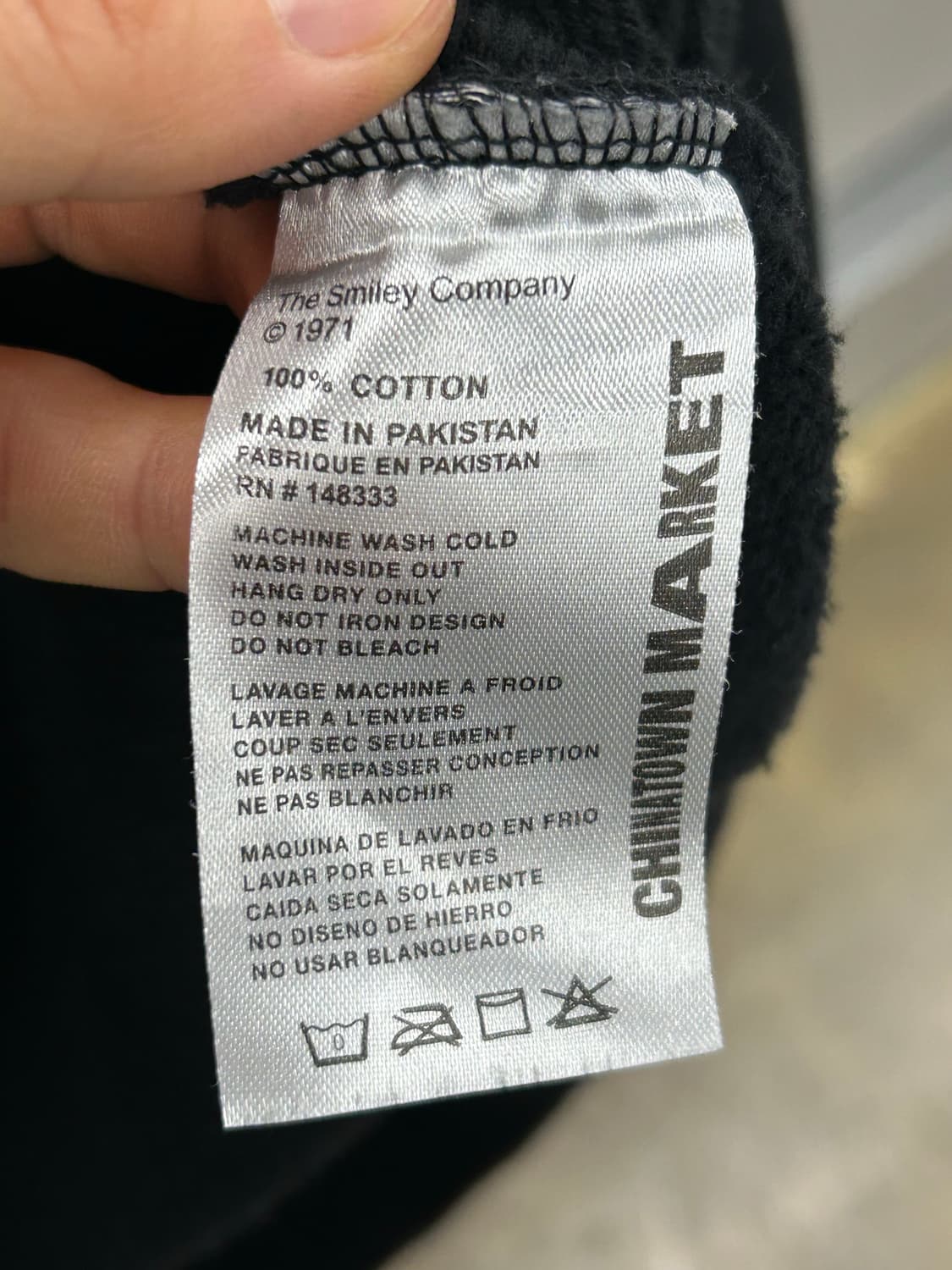 Chinatown Market(차이나타운 마켓) 블랙 스마일 후드티 상품이미지7