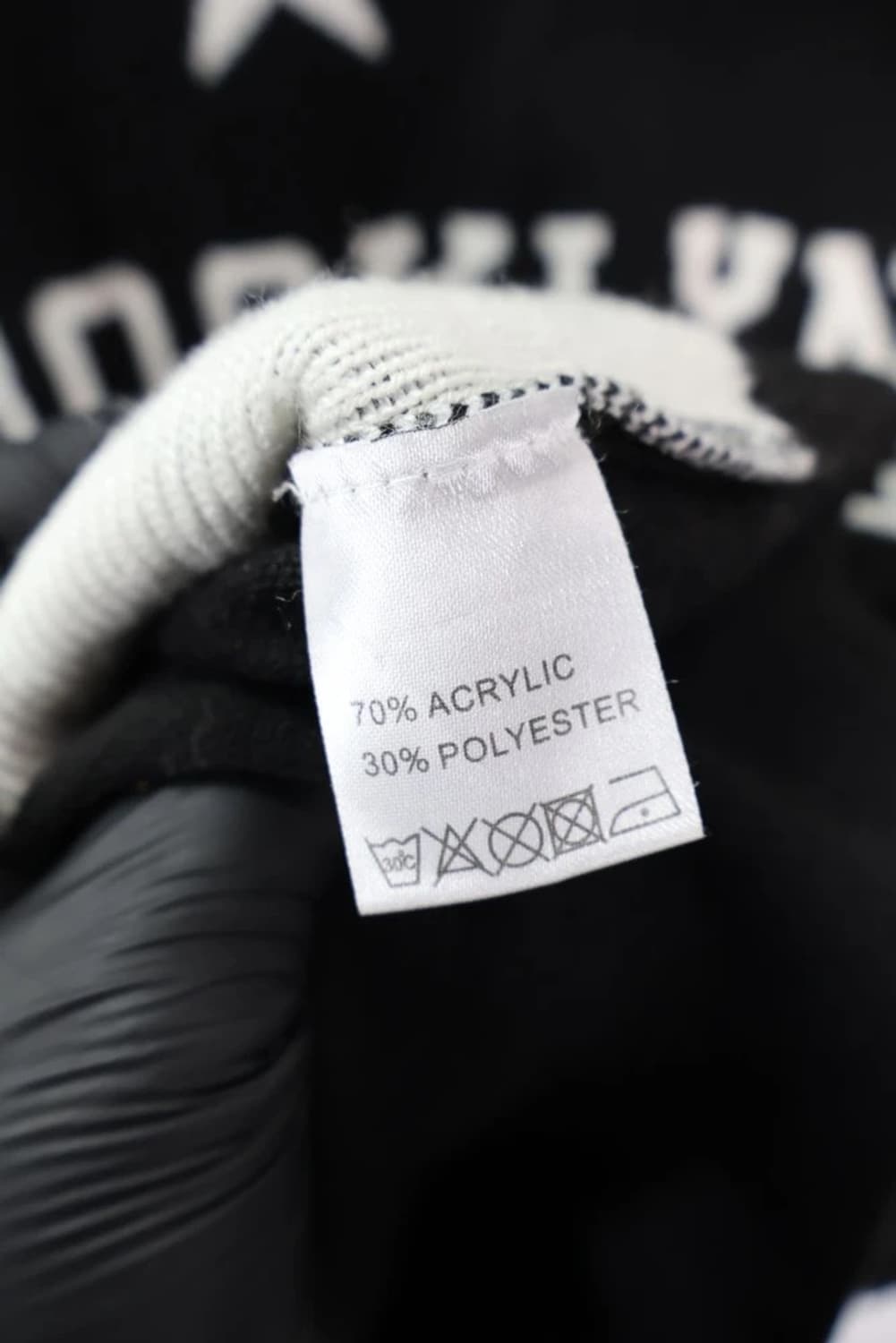 JPN 블랙 니트 스웨터 상품이미지7