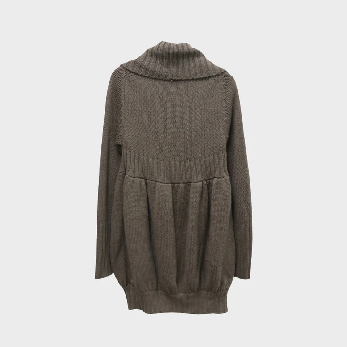 오조크 브라운 니트 롱 가디건 60423 상품이미지2