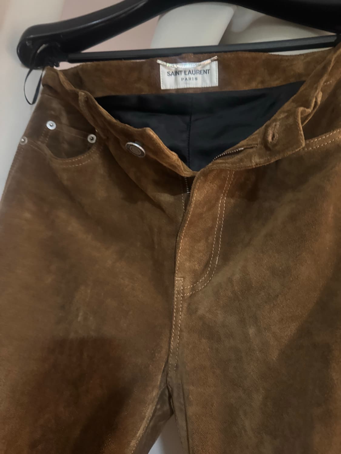 saint laurent leather camel pants  상품이미지2