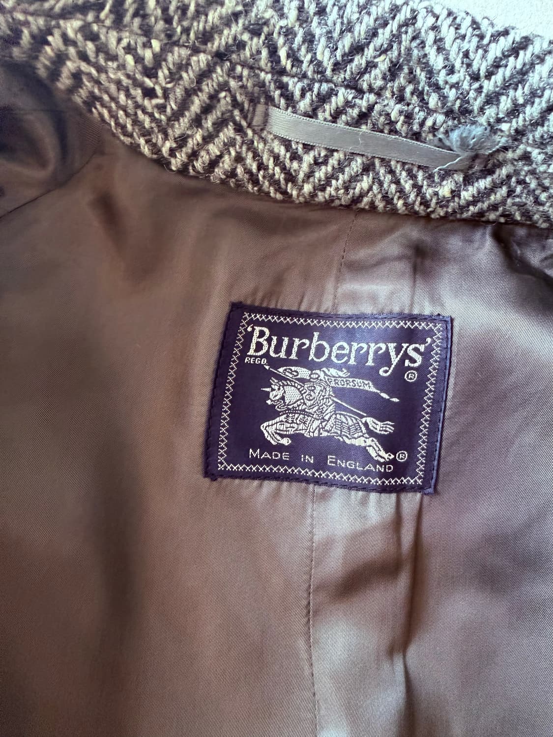 빈티지 버버리 아이리쉬 트위드 코트 상품이미지3