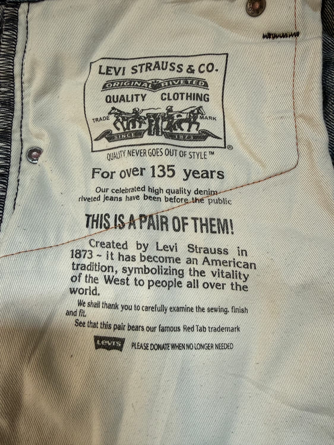 90s Levis 503 스트레이트 리바이스 데님 팬츠 상품이미지7