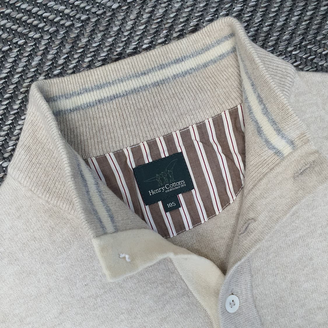 헨리코튼 얇은 니트 남자105 상품이미지2