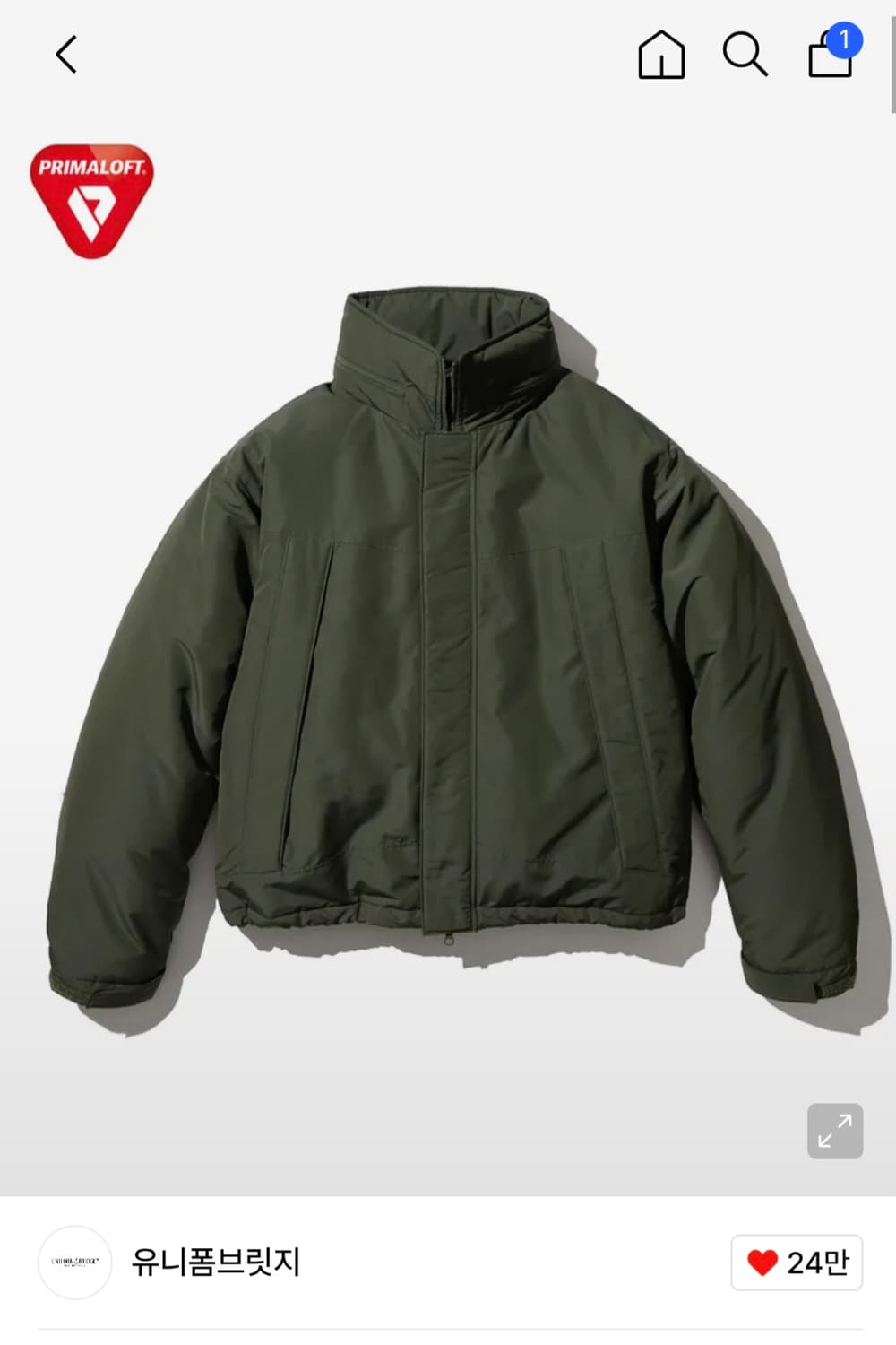 유니폼브릿지 레벨7 프리마로프트 몬스터 파카 패딩 상품이미지1