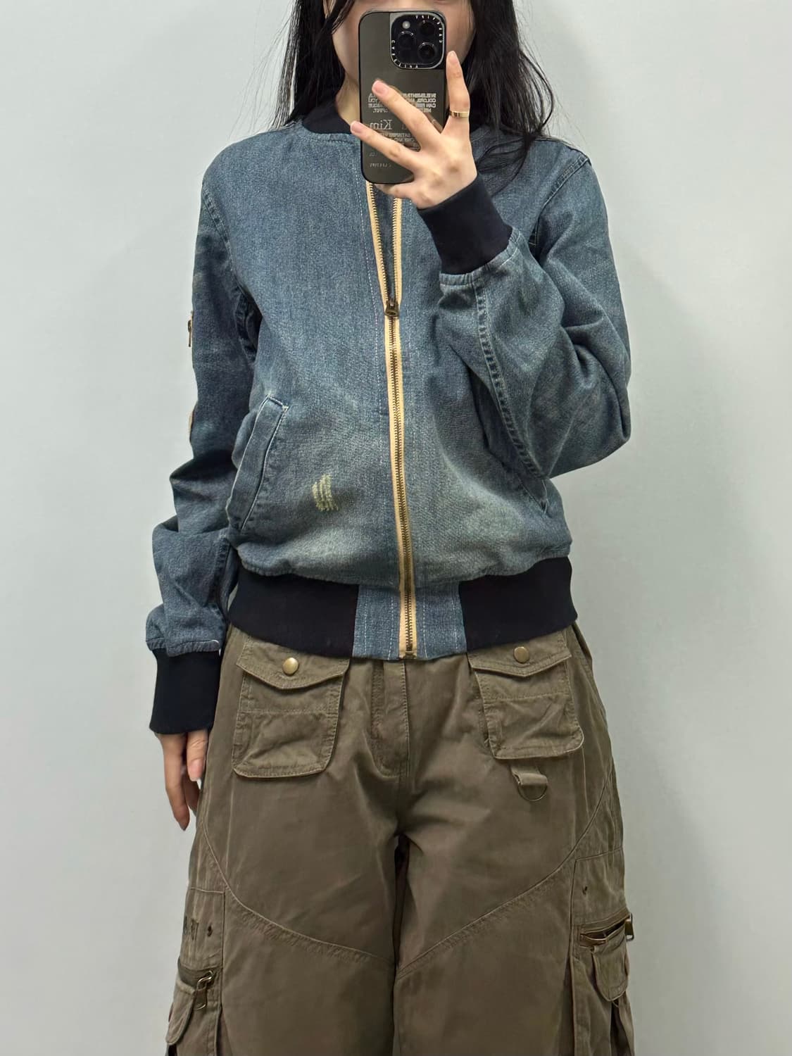 파르티멘토 빈티지 디테일 데님 블루종 자켓 상품이미지1