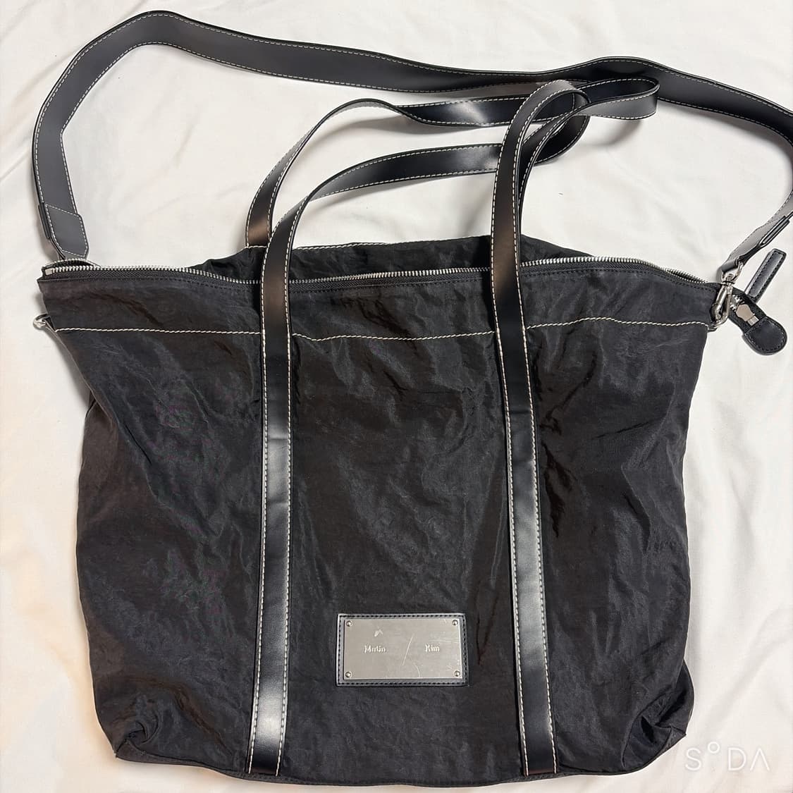 마뗑킴 패브릭 쇼퍼백 블랙 상품이미지1