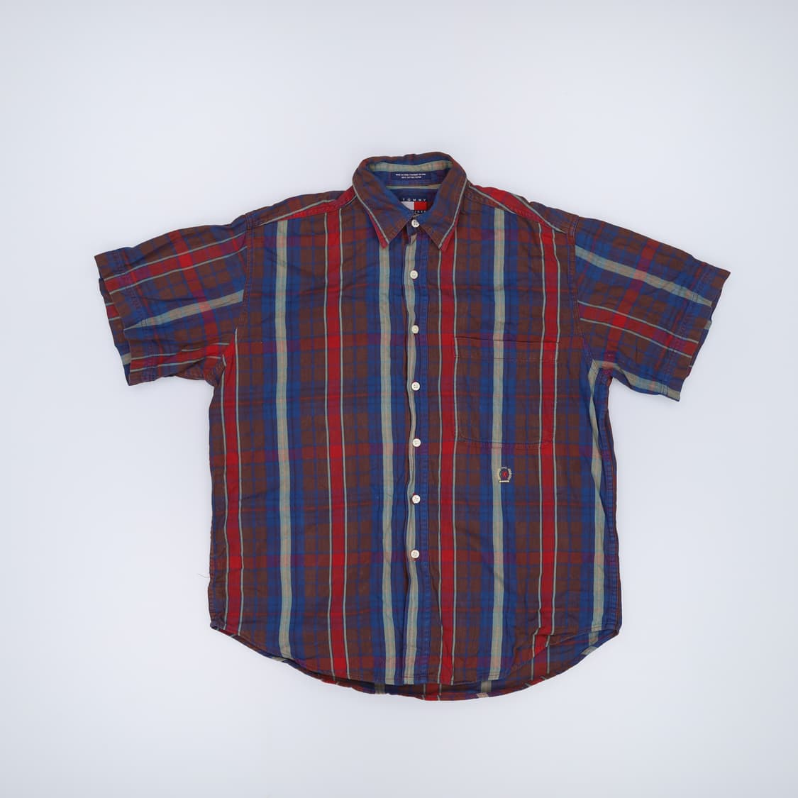 M 타미힐피거 빈티지 체크 반팔셔츠 0320H1 상품이미지1