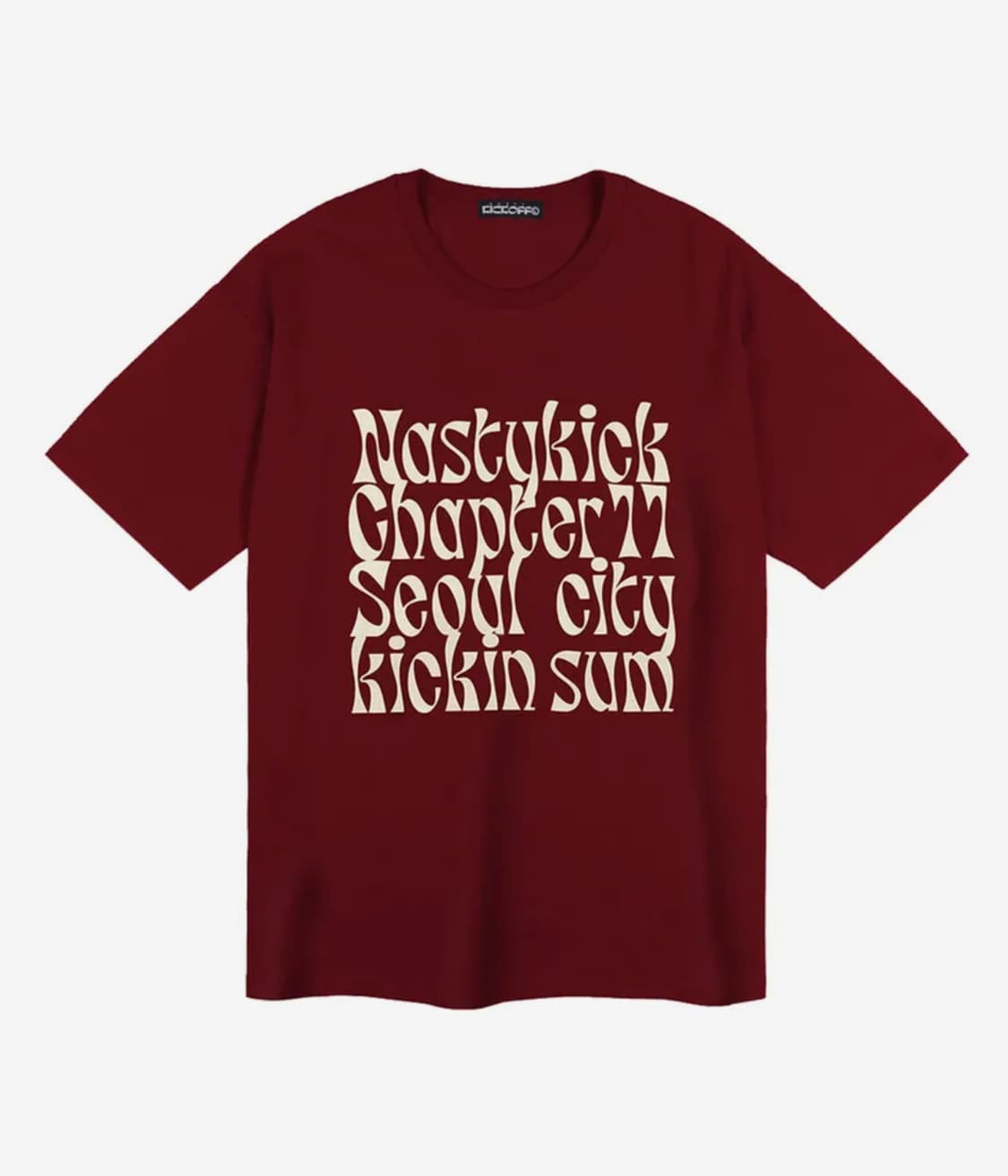 네스티킥(카이파이) Kinsum Logo Tee burgundy XL 상품이미지4