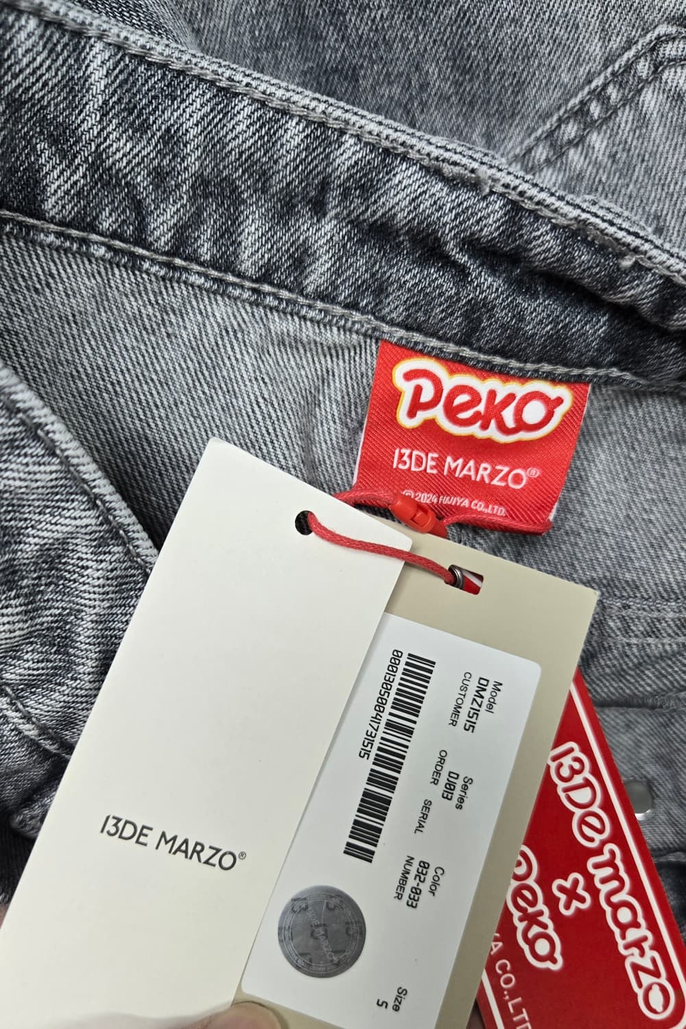 새상품)13DE MARZO 베어 데님팬츠 상품이미지8