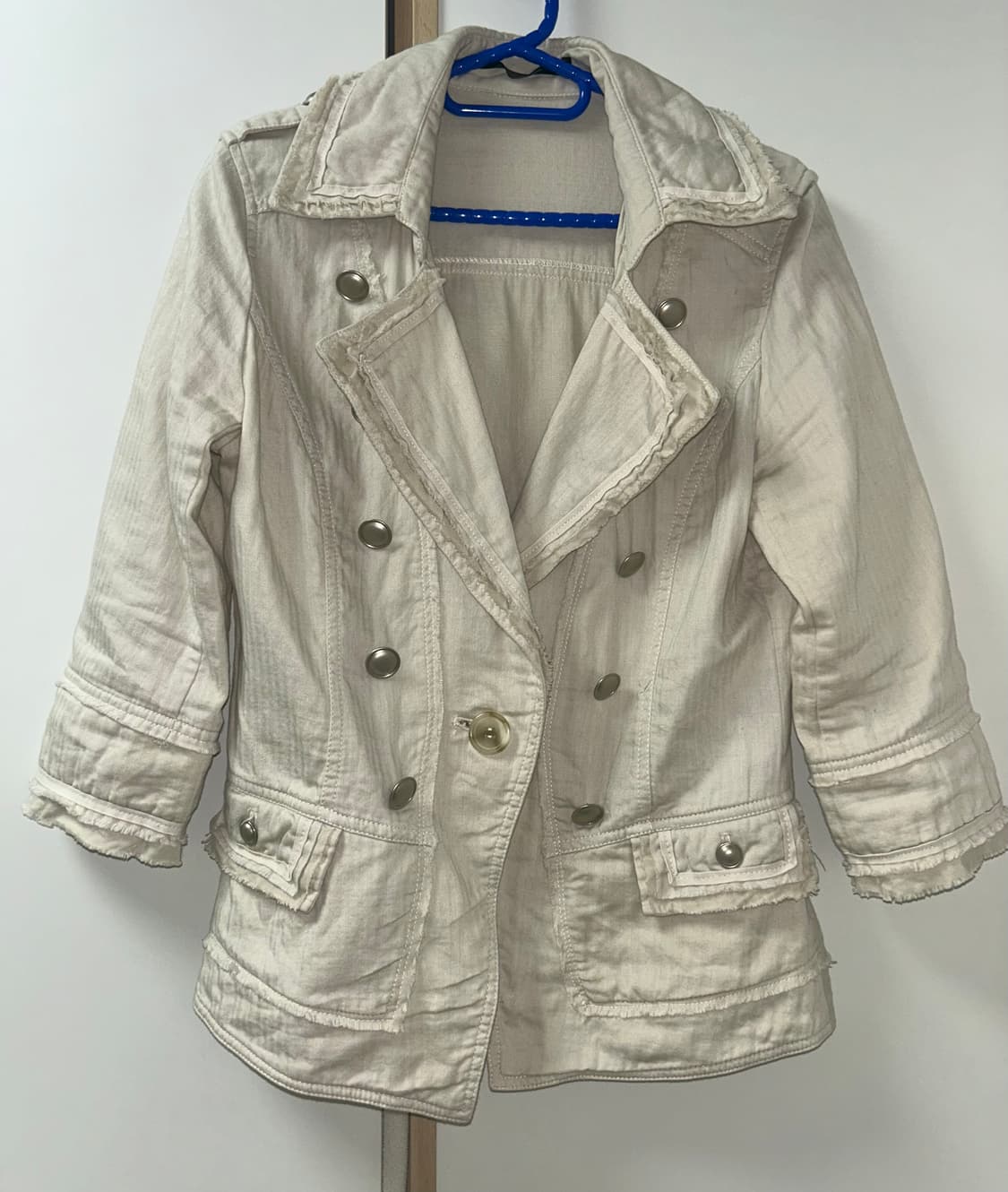 아이보리 나폴레옹 견장 자켓 상품이미지1