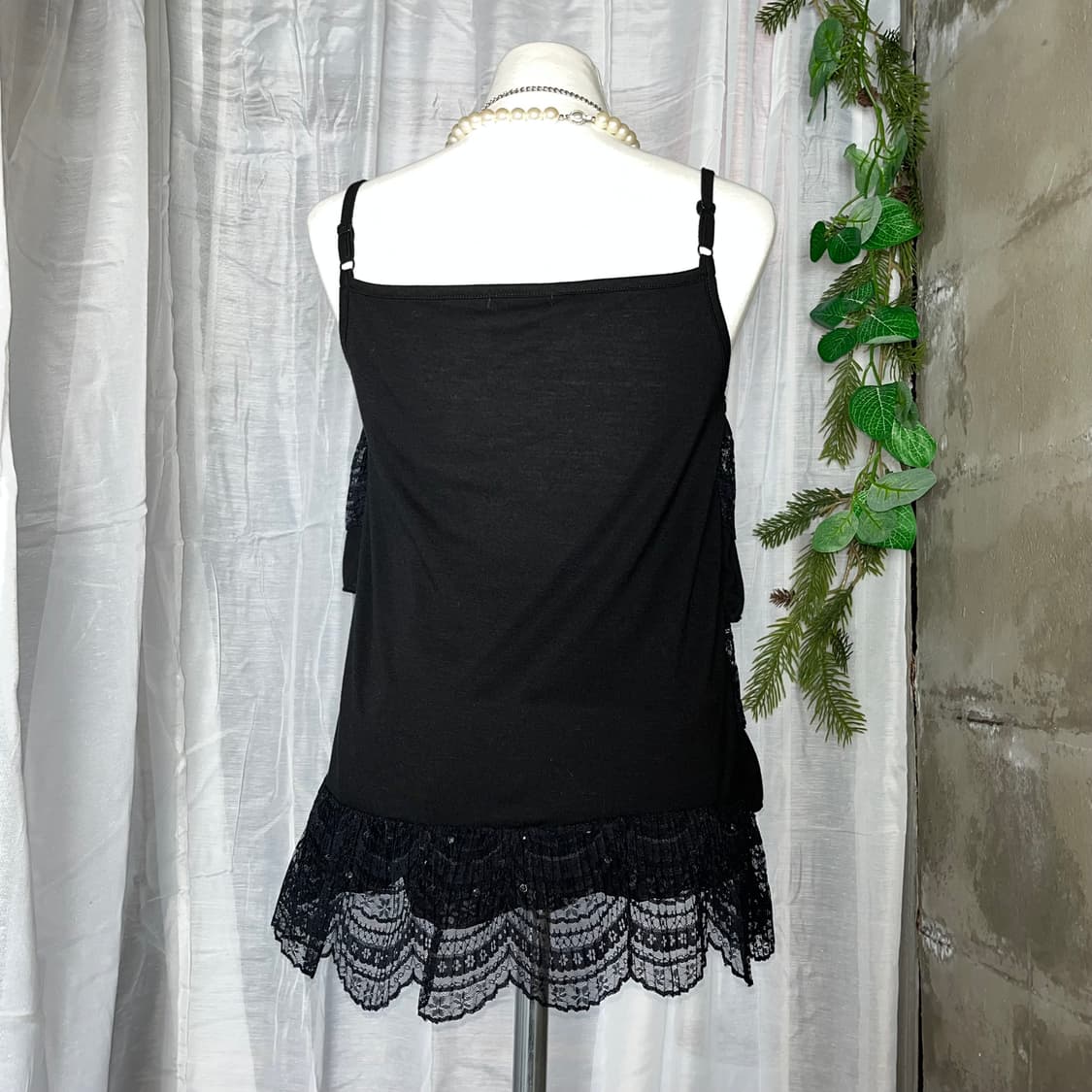 고스 펑크 레이스 나시탑 상품이미지5