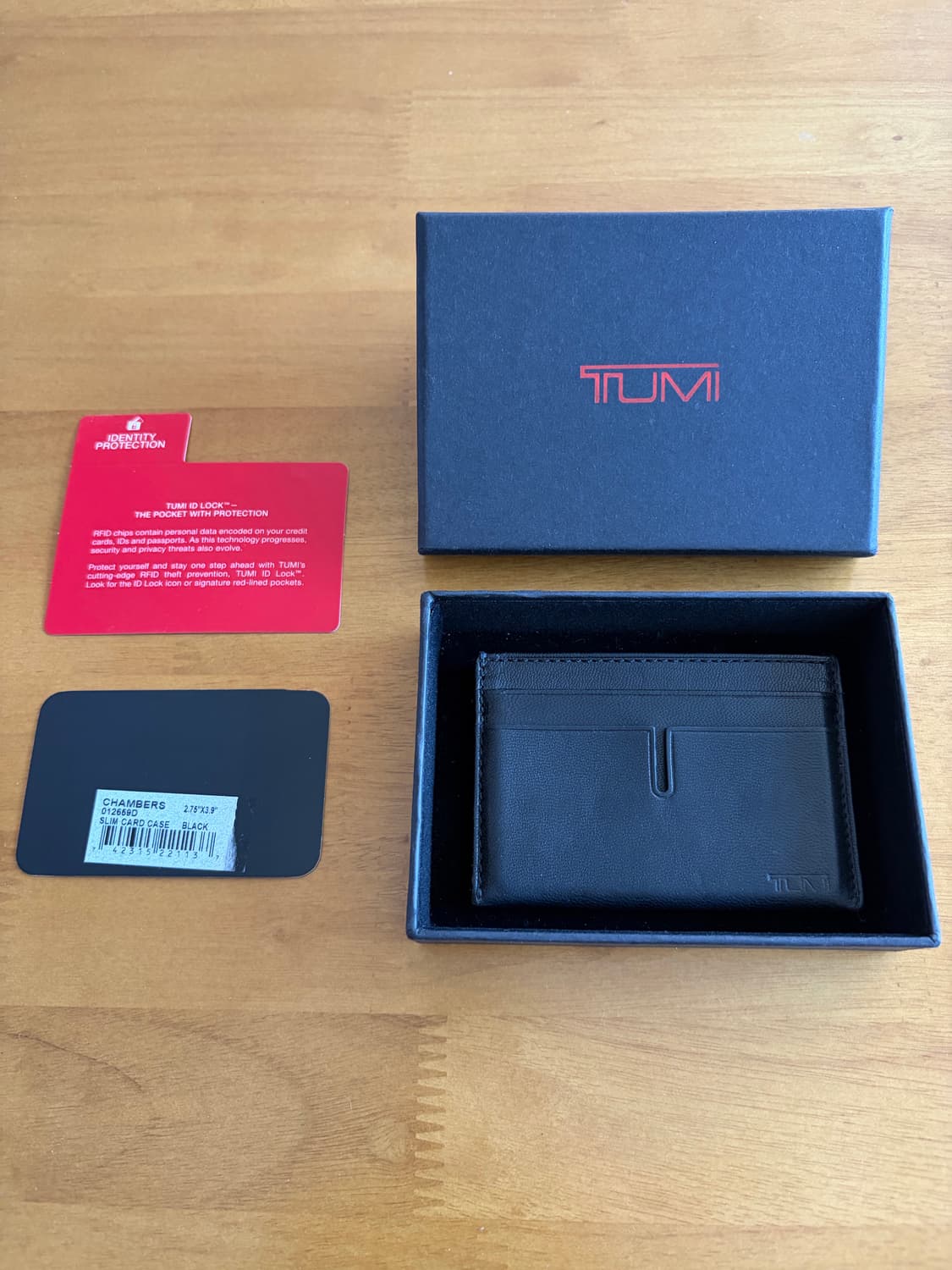 [풀구성/S급] 투미(TUMI) 챔버스 슬림 카드 케이스 - 사피르 케어 상품이미지2