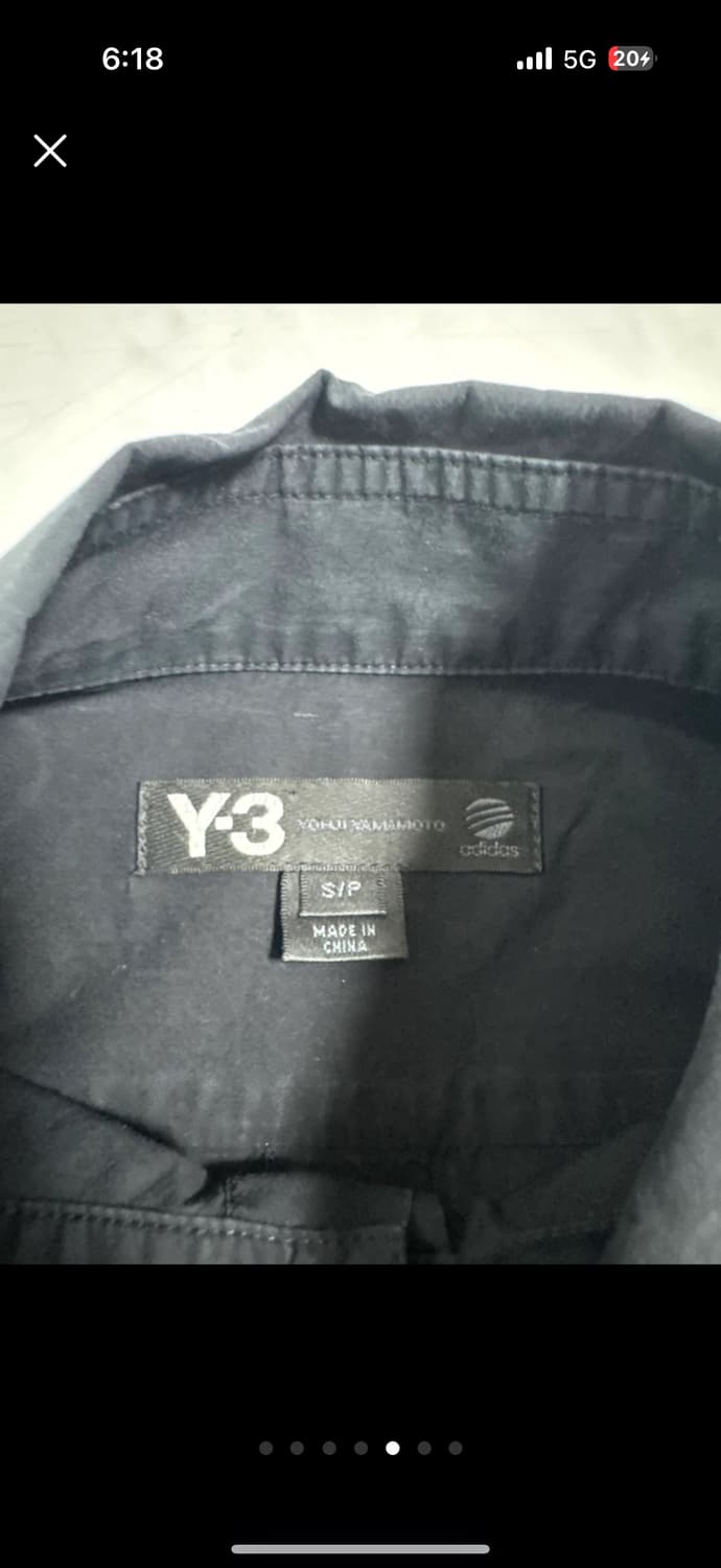 Y-3 블랙 롱 셔츠 상품이미지5