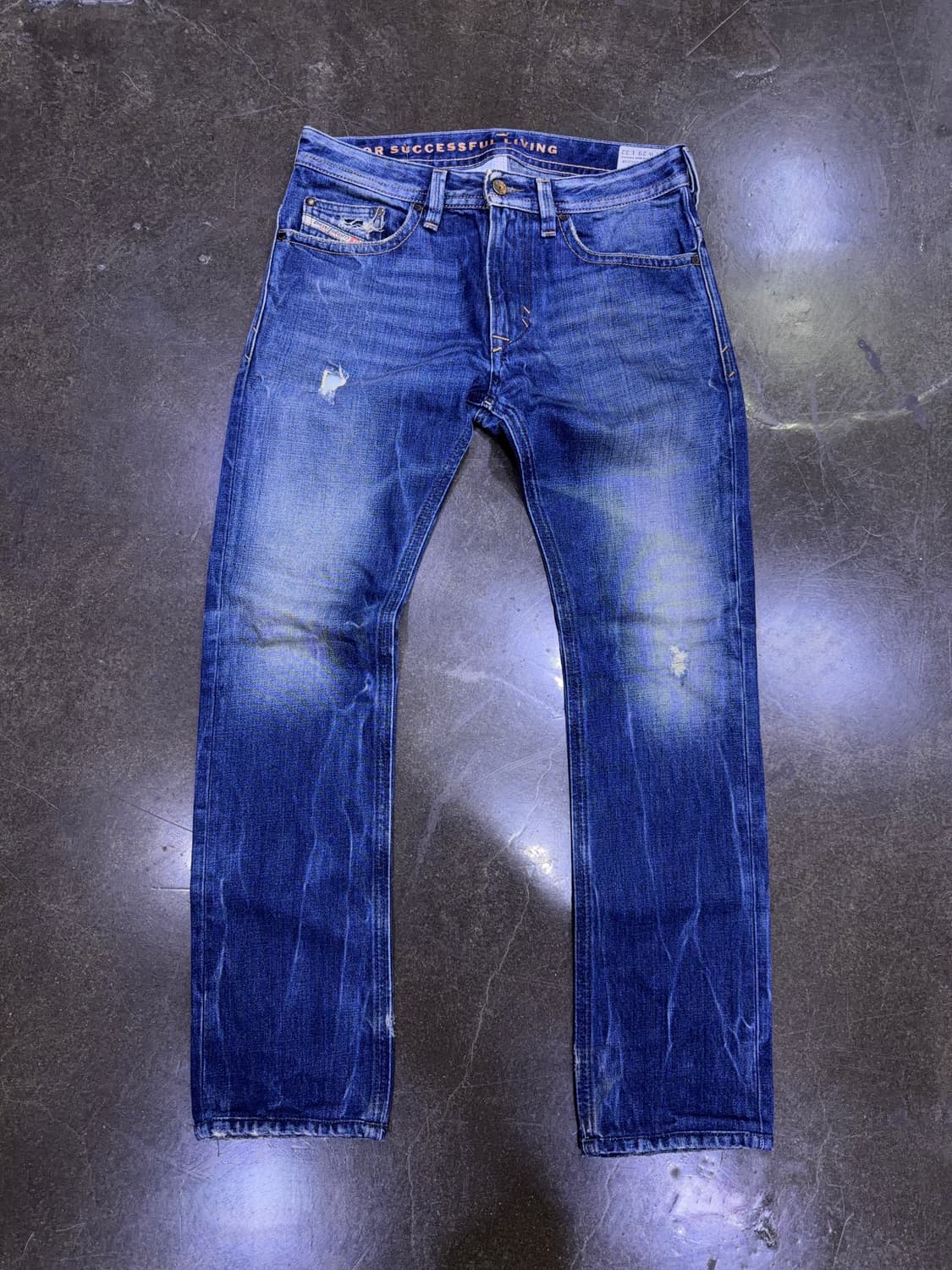 디젤 타바 슬림 스키니 빈티지 데미지 워싱 데님팬츠 29 상품이미지1