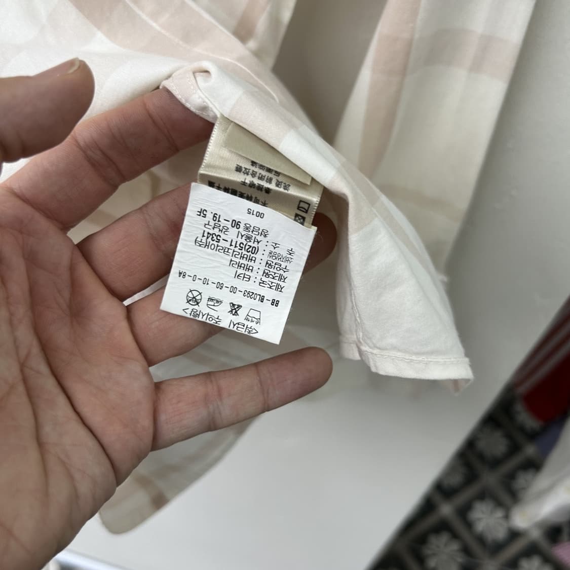 15045 - 버버리 체크 셔츠 상품이미지4