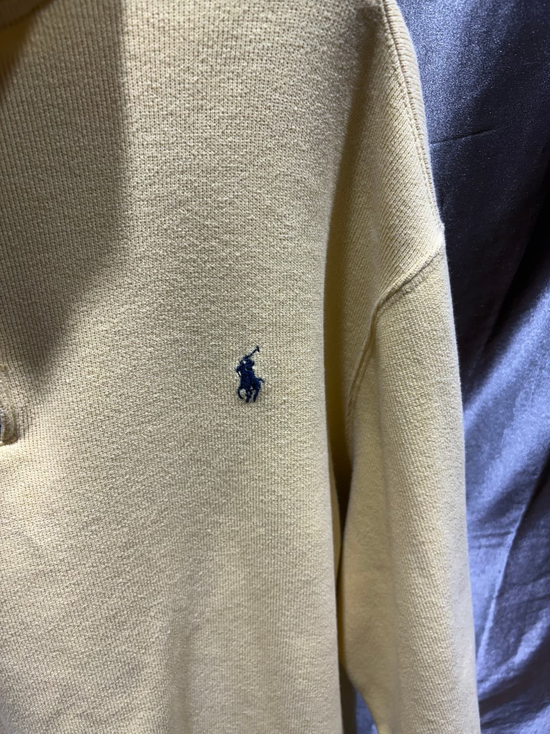 XL 폴로랄프로렌 옐로우 반집업 니트 상품이미지4