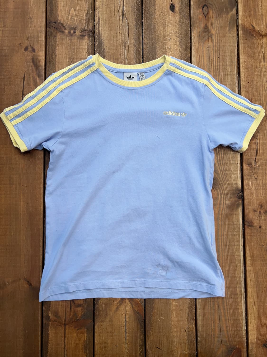 아디다스 스카이블루 옐로우 반팔 상품이미지6