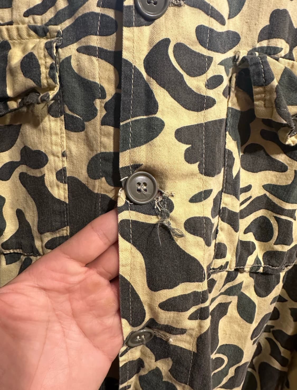빈티지 카모셔츠 상품이미지3