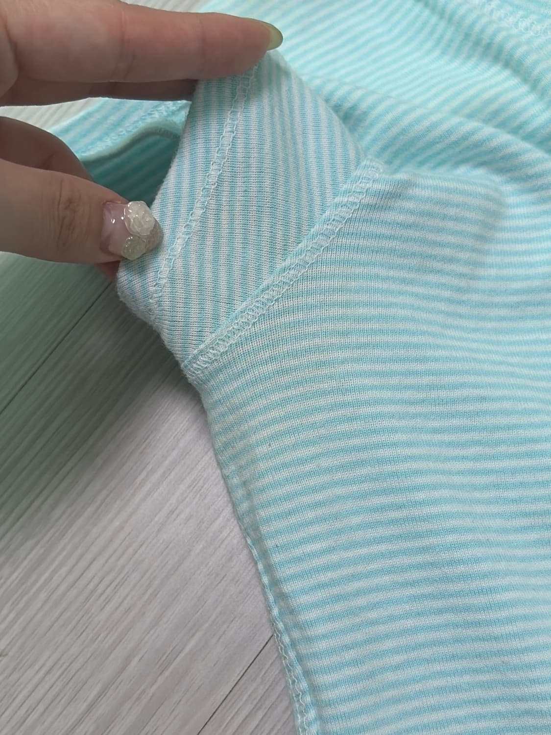 소다맛 폴로 민트 스트라이프 반팔티 상품이미지4