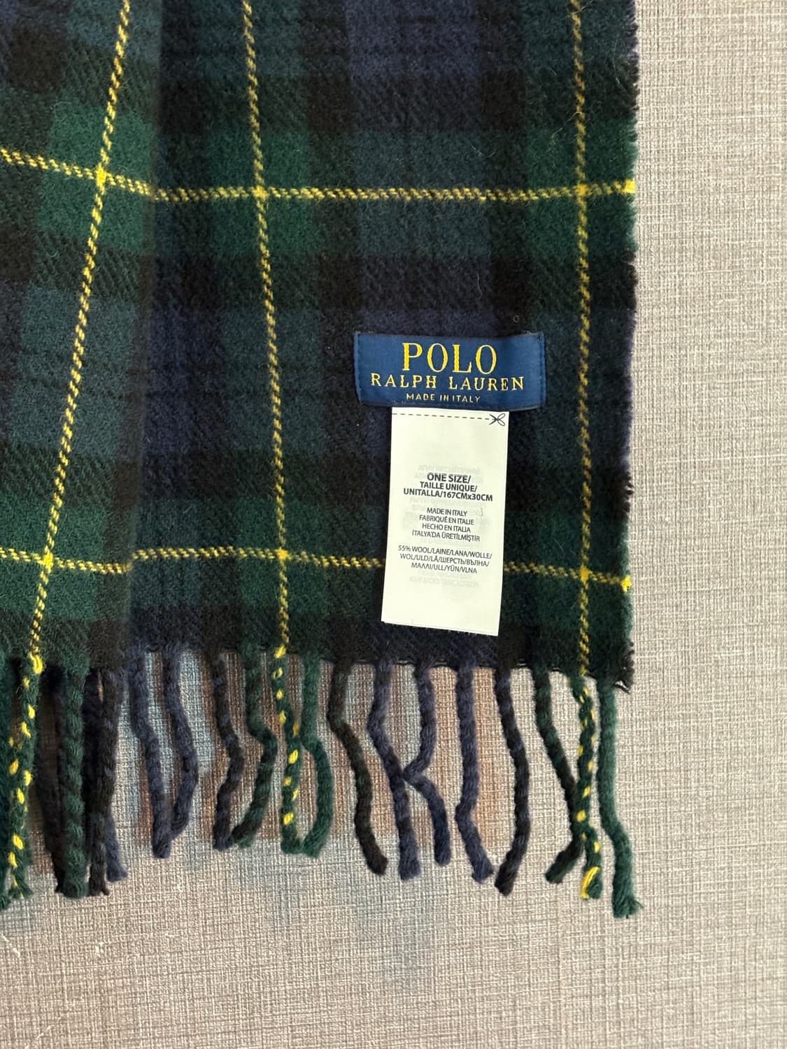 폴로 랄프로렌 체크 머플러 상품이미지10