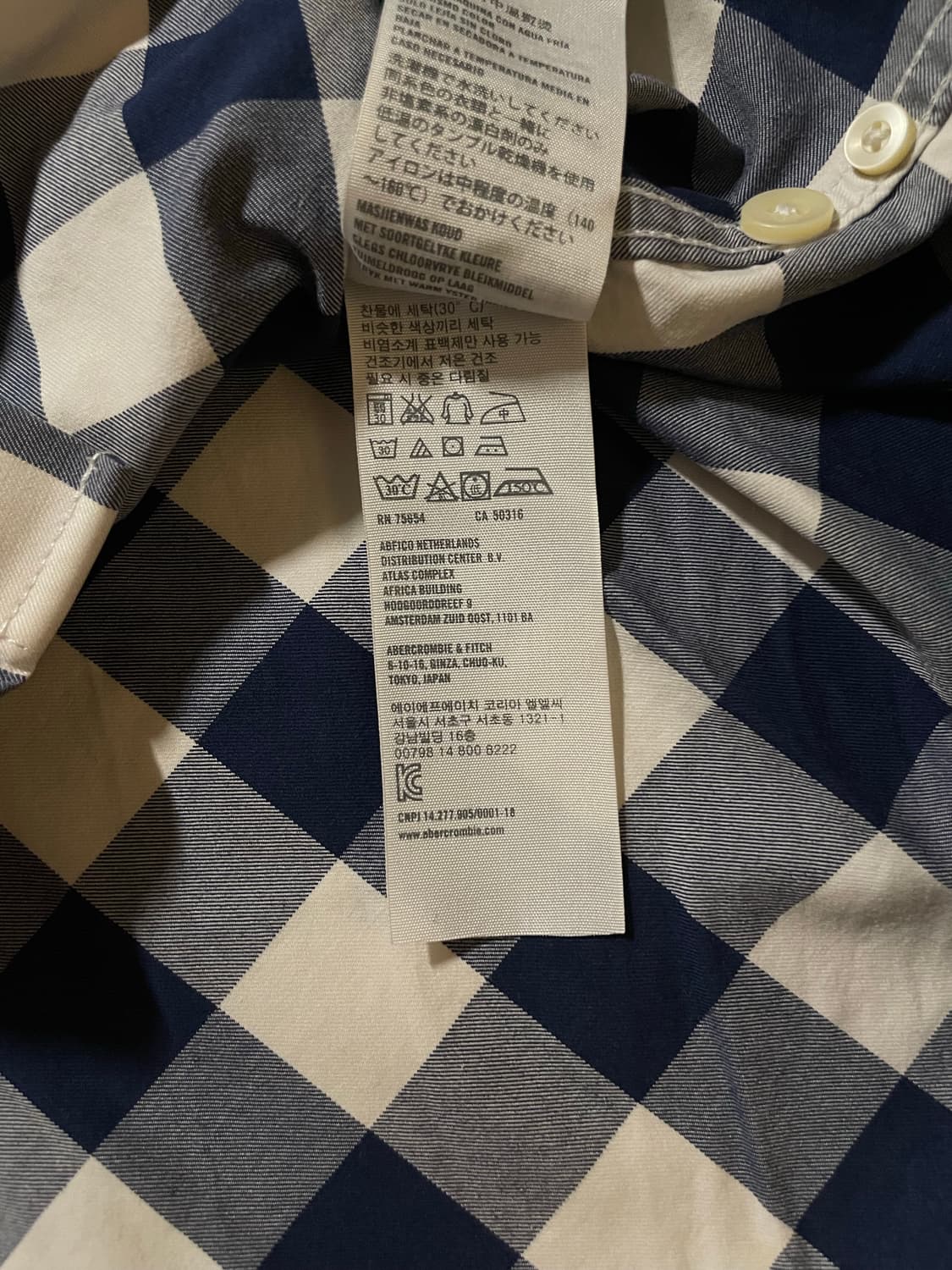 아베크롬비 체크셔츠 남방 상품이미지3