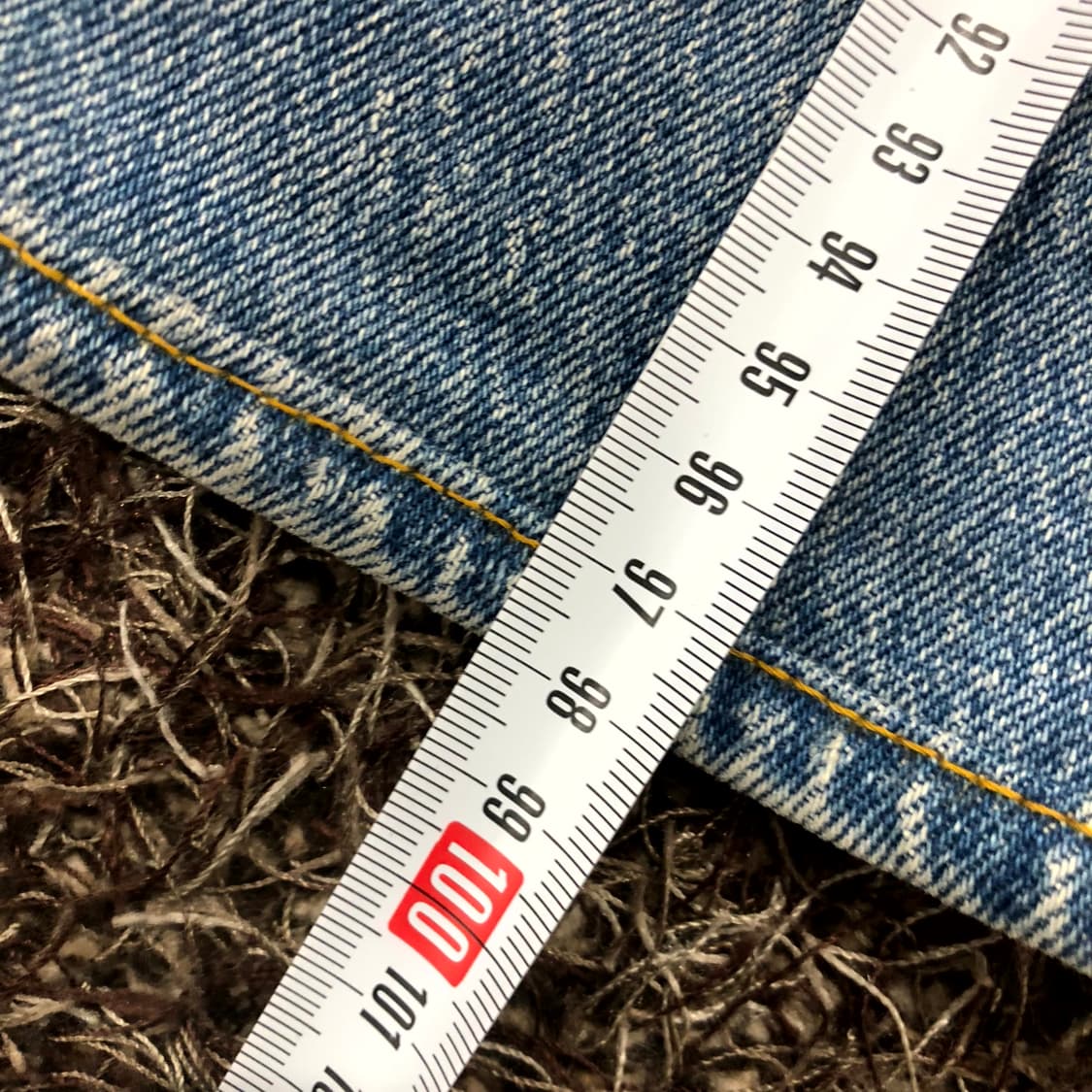  32 리바이스 빅E 501 워싱 데님 팬츠 상품이미지10