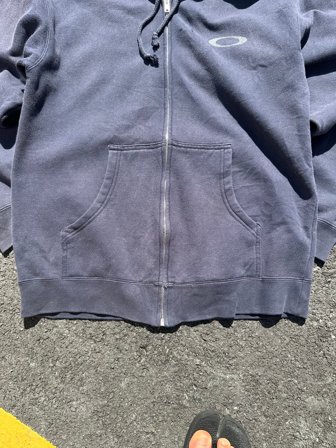 90-00‘s Oakley logo faded Hood zip-up 상품이미지7
