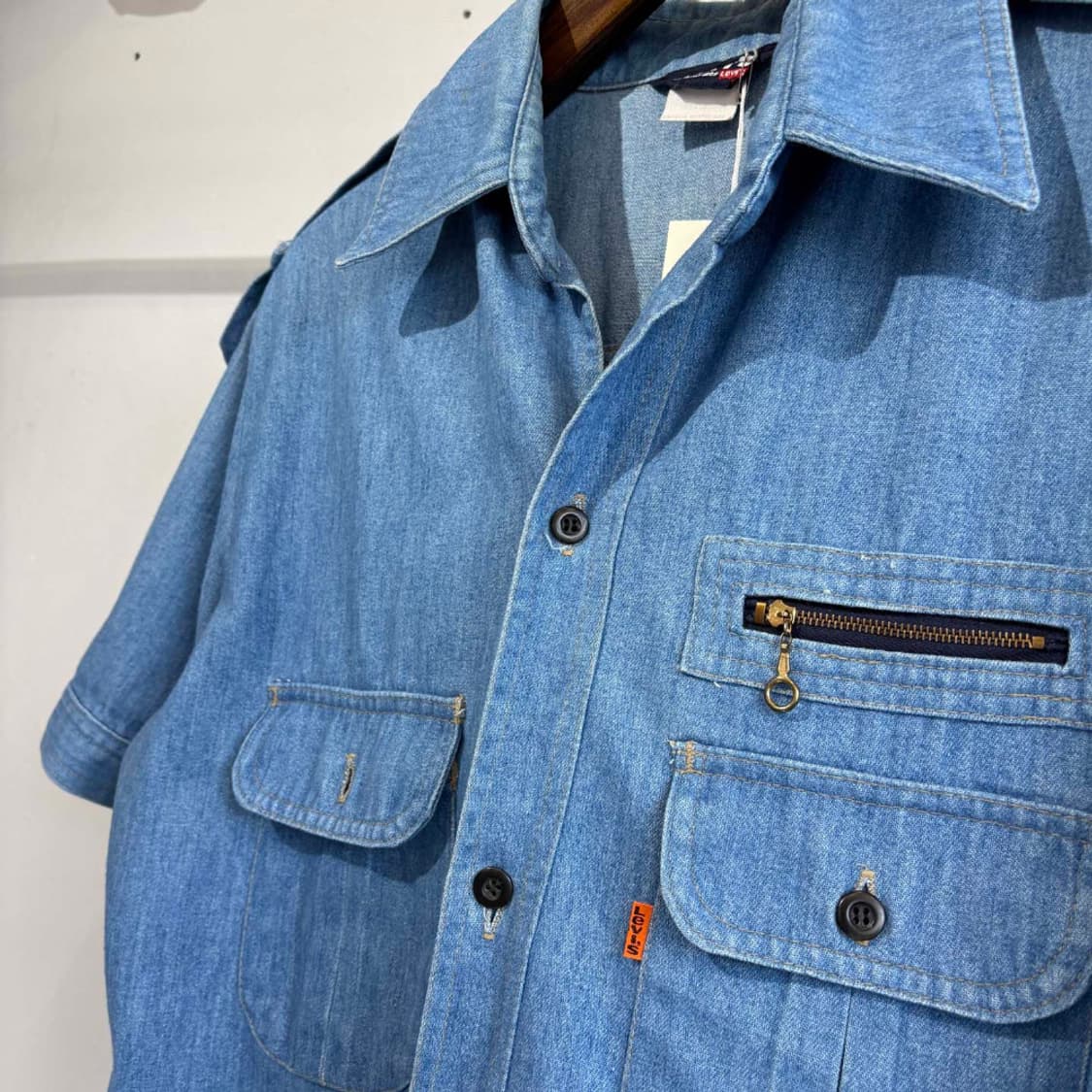 리바이스 80s made in usa 데님셔츠 상품이미지5