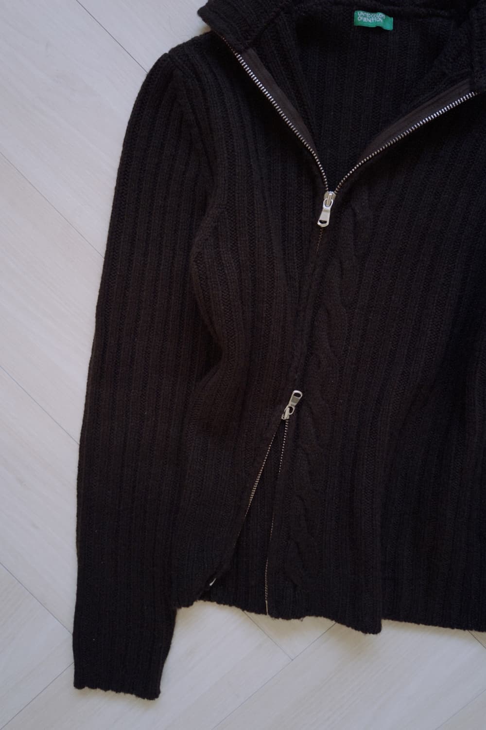 [BENETTON] diagonal line wool cardigan 상품이미지3