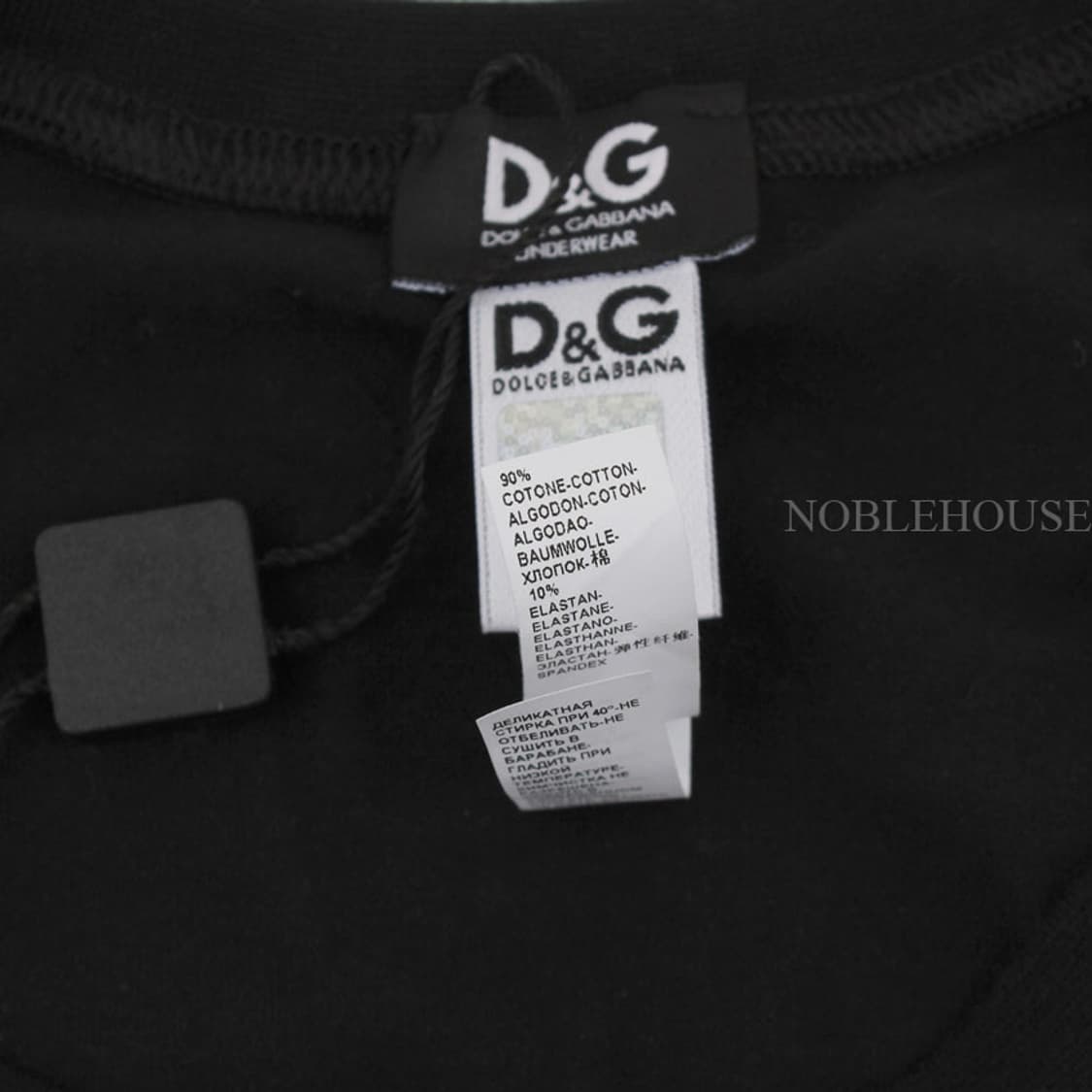 돌체앤가바나 블랙 새틴 트림 티셔츠(S) 상품이미지4