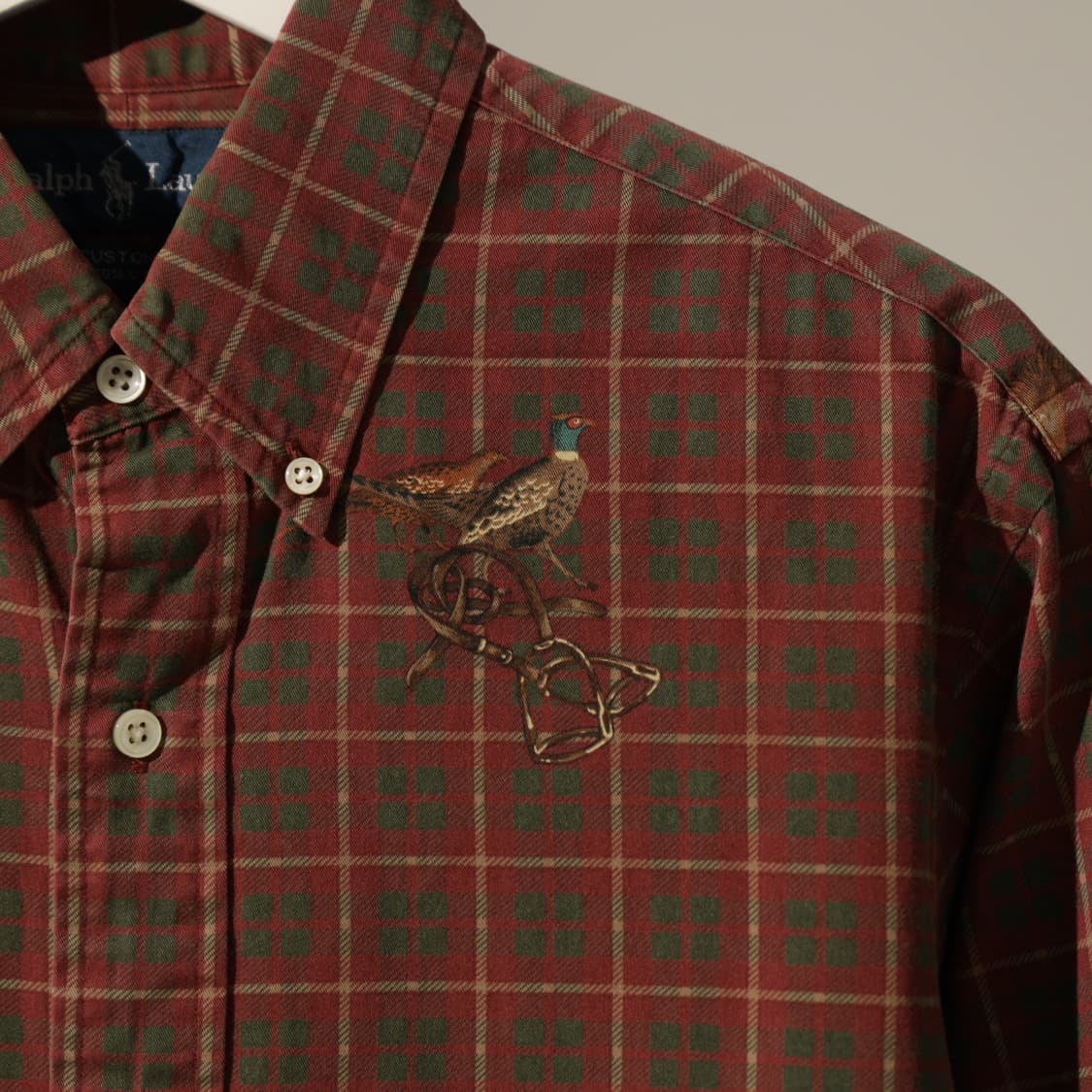 폴로 랄프로렌 꿩 프린팅 체크 셔츠 상품이미지2