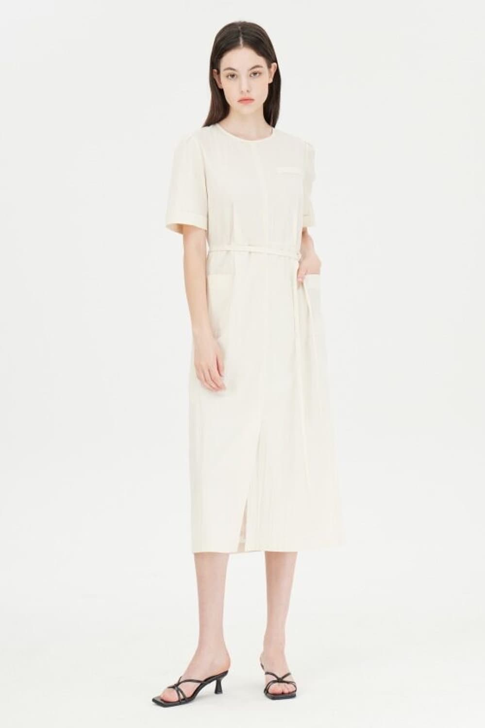 [시슬리] 여성 벨트 롱 원피스 / 국내55사이즈 상품이미지8