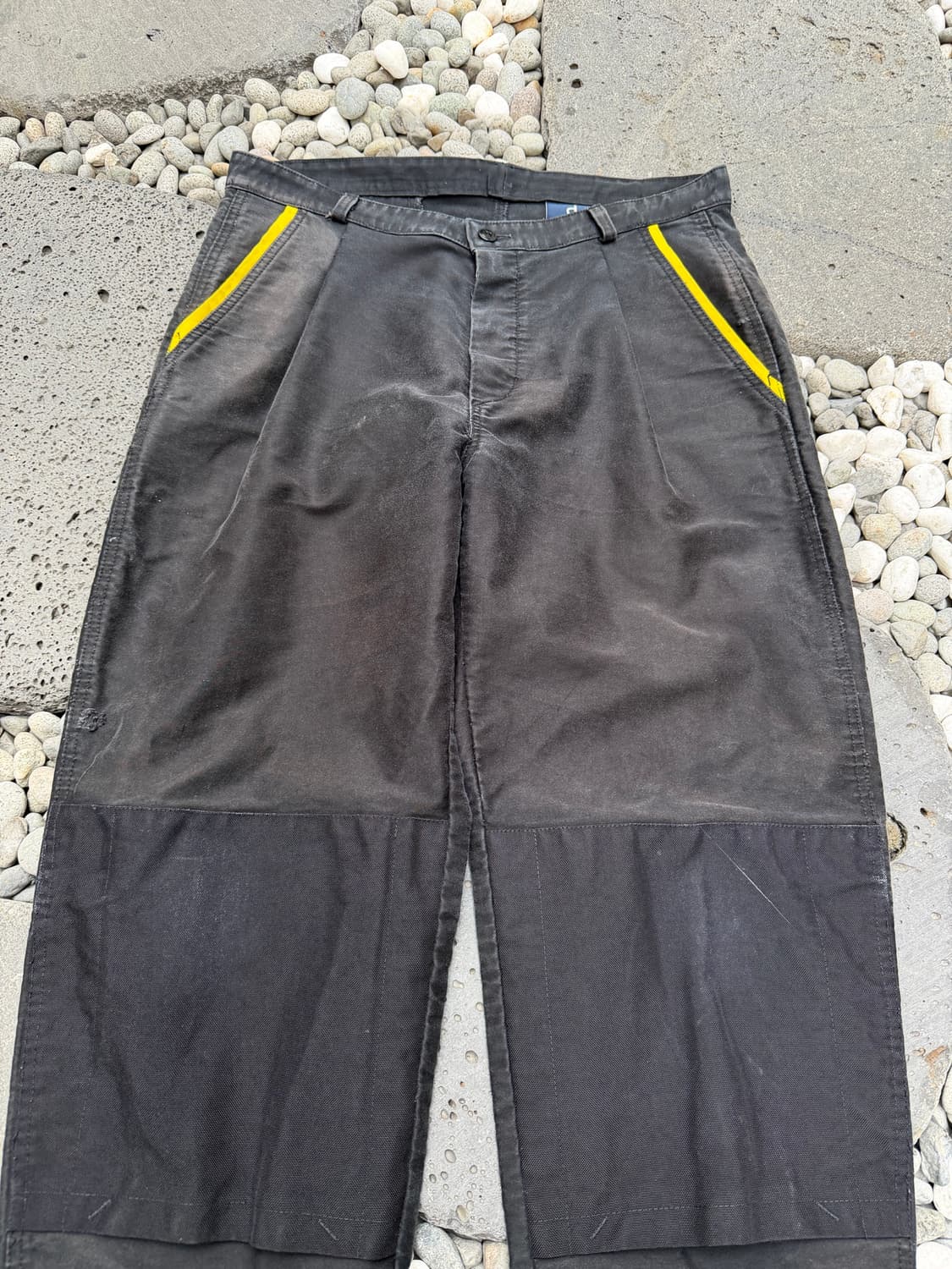 80s DOLMEN BLACK MOLESKIN 블랙몰스킨 프렌치워크팬츠 상품이미지3