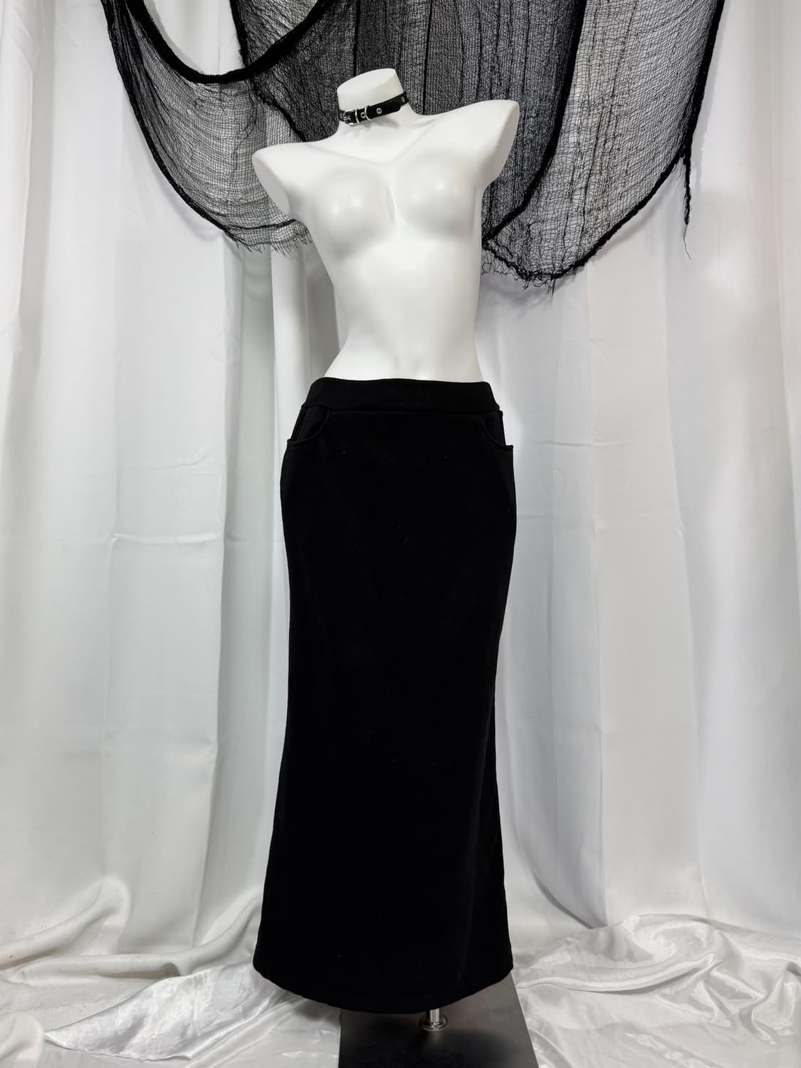 black long skirt 상품이미지1