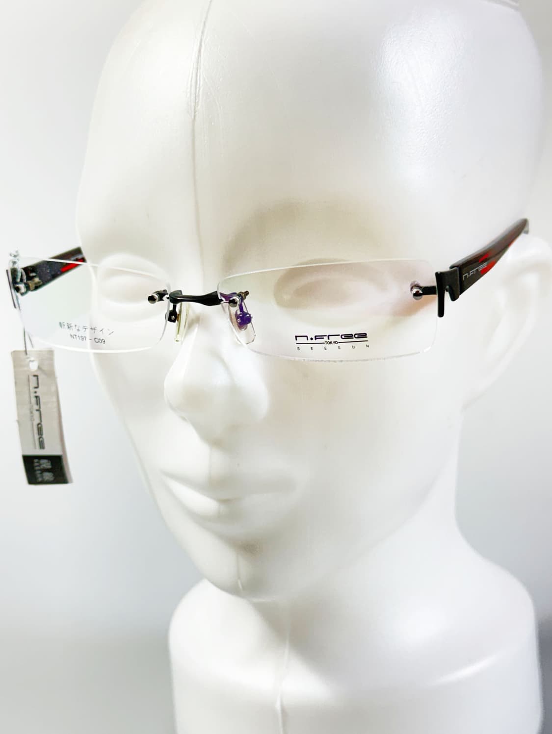 N.FREE by SEE SUN 티타늄 무테 스퀘어 빈티지 안경 상품이미지8