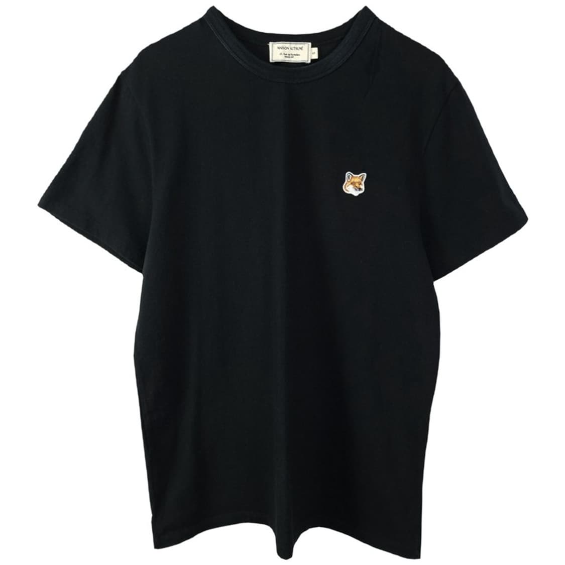 [메종키츠네] 21 S/S 폭스헤드 로고 패치 반팔티 블랙 P01662 상품이미지2
