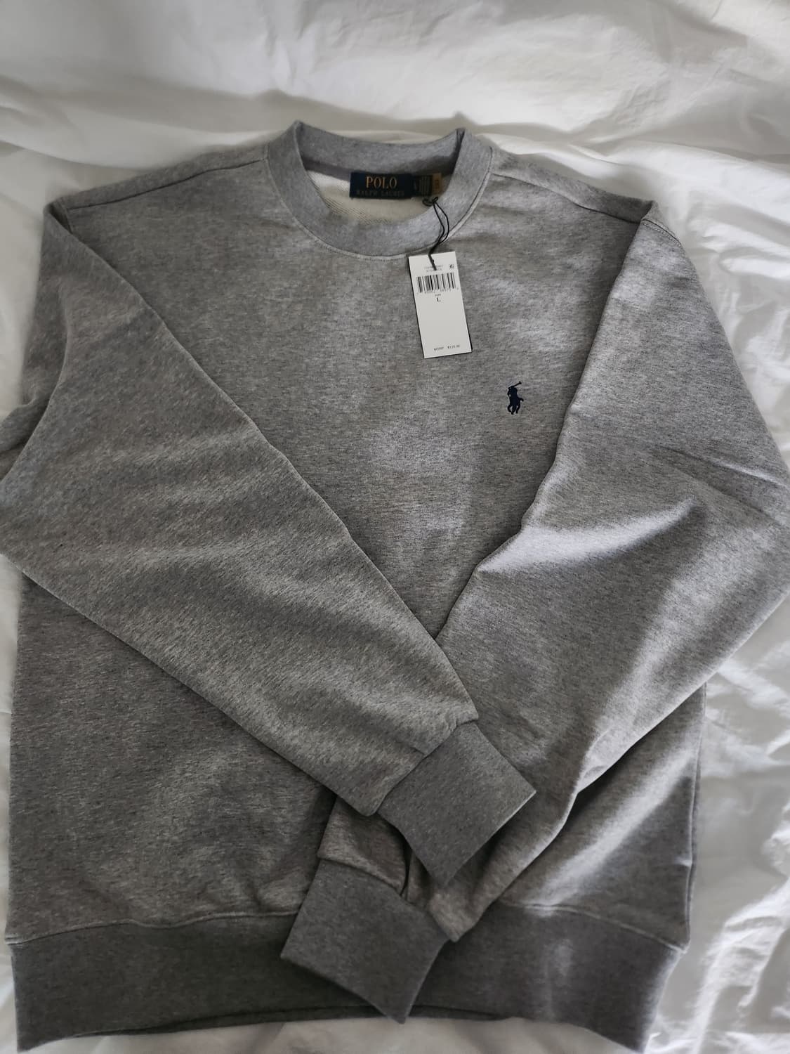 폴로 맨투맨 그레이 L 상품이미지1
