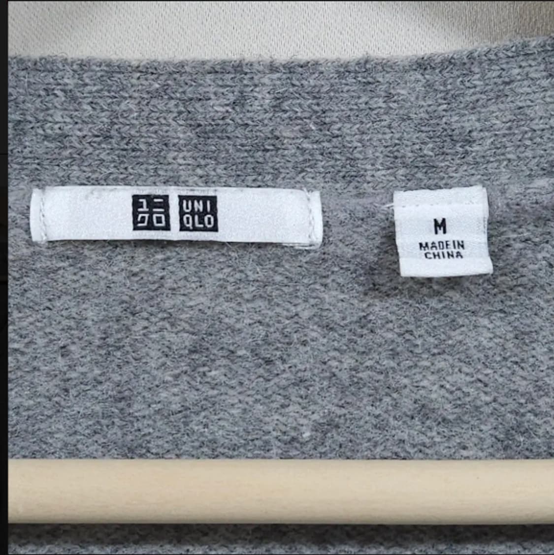 95)유니클로 울 가디건 그레이 상품이미지4