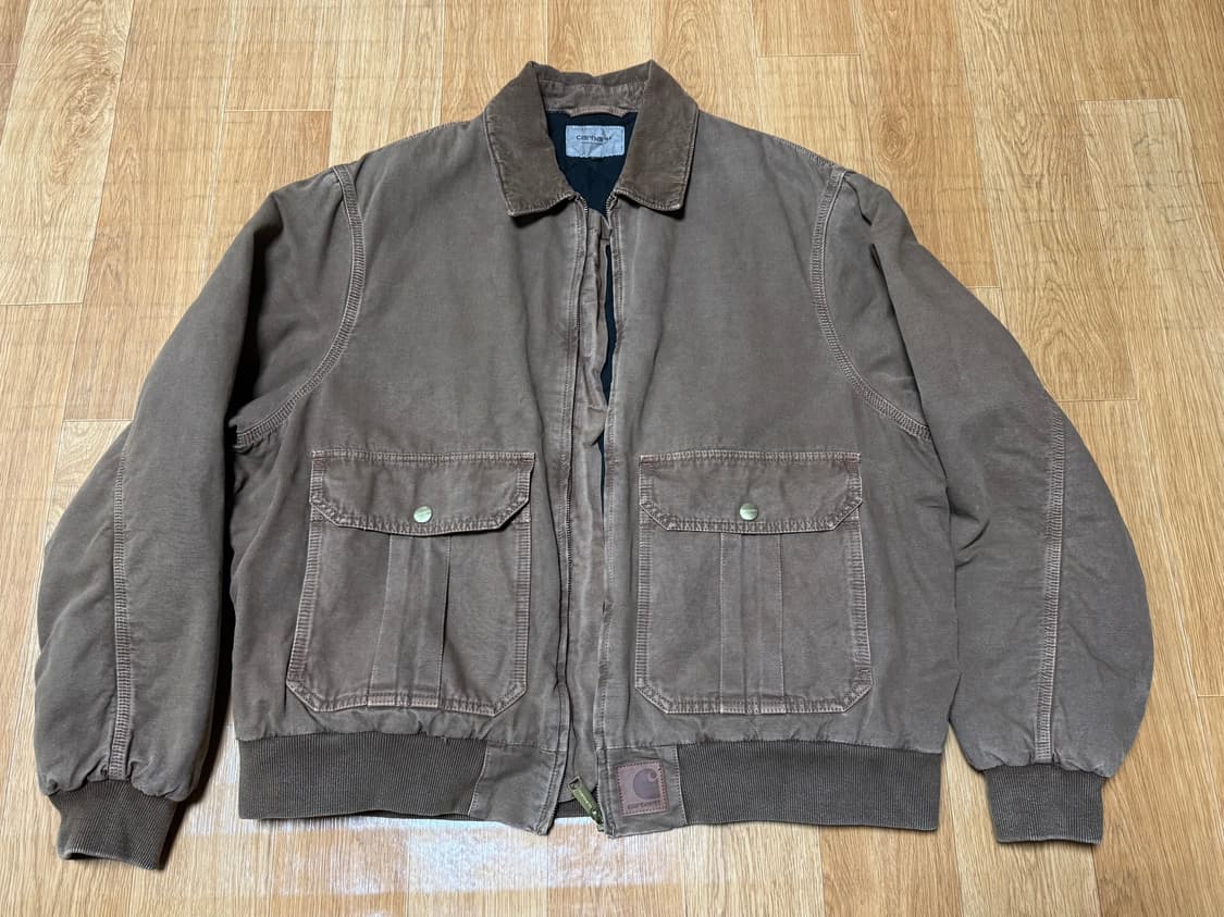 칼하트 WIP 스탠톤 자켓 초콜릿 스톤 다이드 상품이미지1